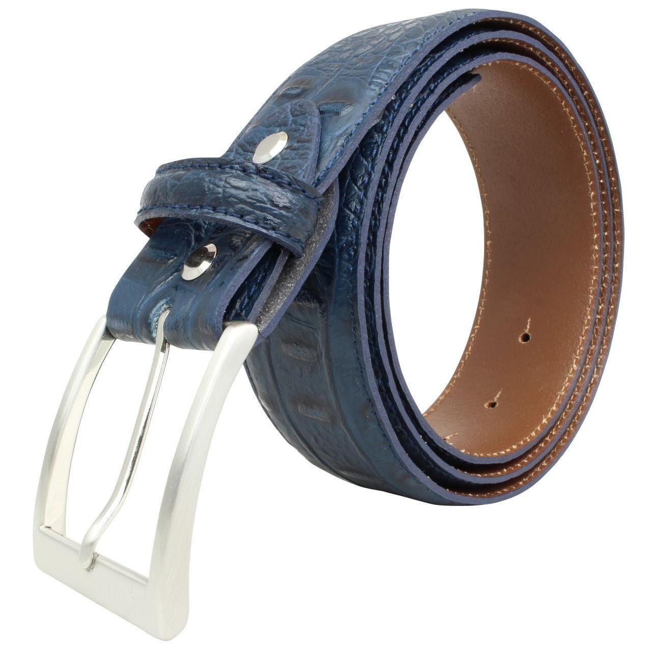 BELTINGER Ledergürtel Gürtel mit Krokoprägung 4 cm - Leder-Gürtel für Herren 40mm Kroko-Opti (1-St) – Bild 2 von 4