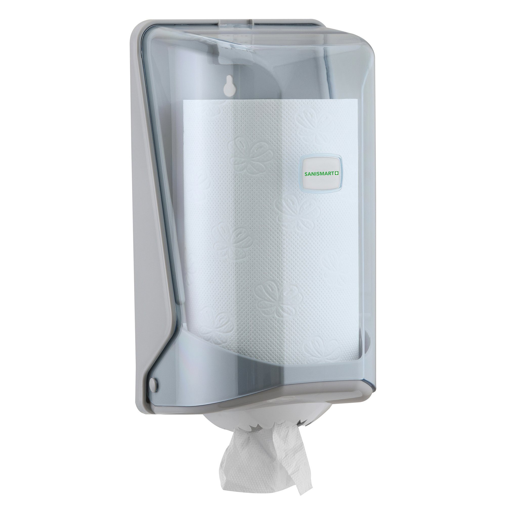 SANISMART Papierhandtuch SANISMART Rollenpapierspender ALCEA für nicht-perforierte Papierrollen 14 cm Durchmesser