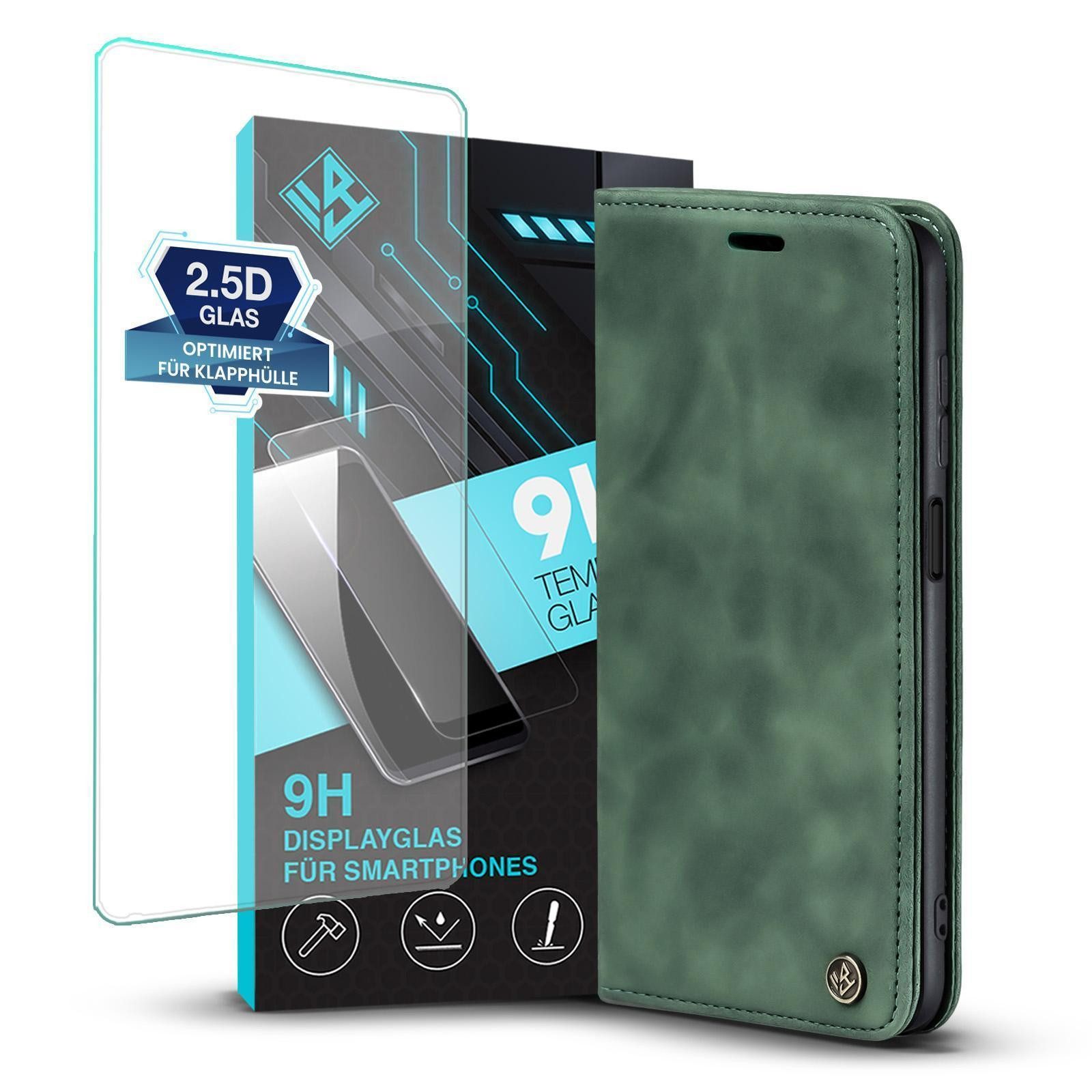 Tec-Expert Handyhülle Tasche Hülle für Samsung Galaxy A25 5G 6.5 Zoll, 6.5", Cover Klapphülle Case mit Kartenfach Fliphülle aufstellbar