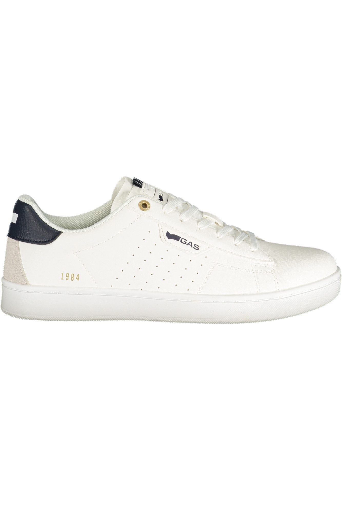 GAS Sneaker Weißer Herren-Sportschuh mit blauen Details und