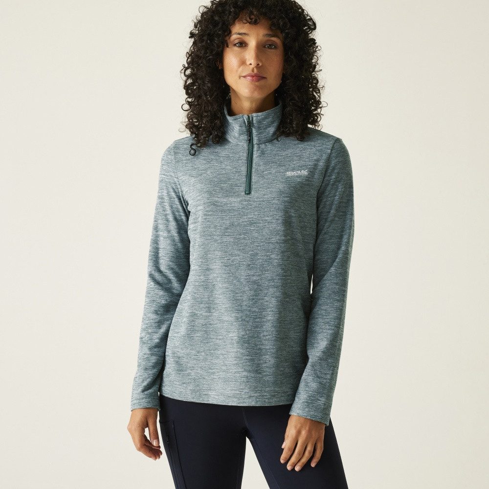 Langarmshirt Regatta Sweethart meliertes Fleece mit halbem Reißverschluss für Damen