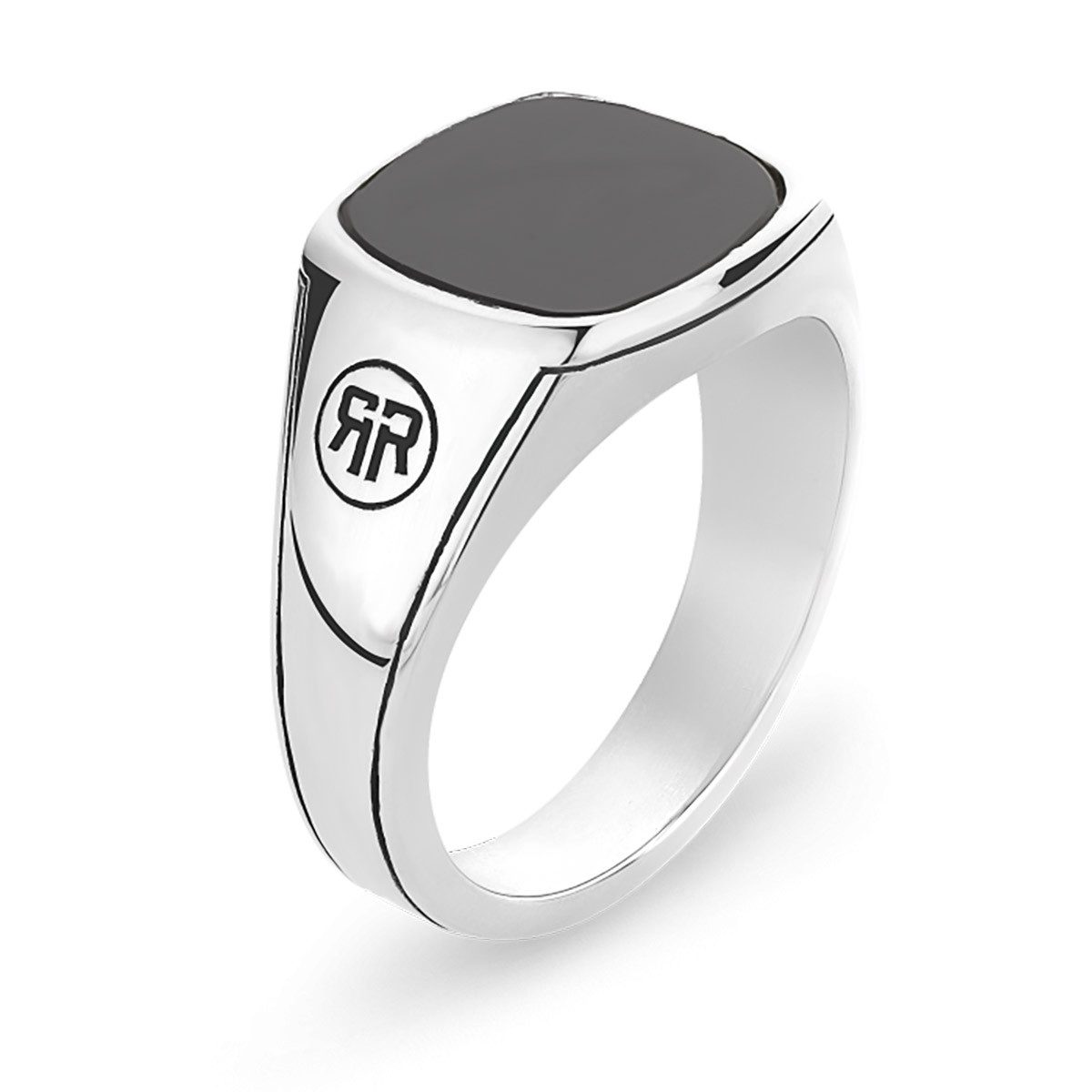 Siegelring Siegelring für 925 Silber mit Onyx