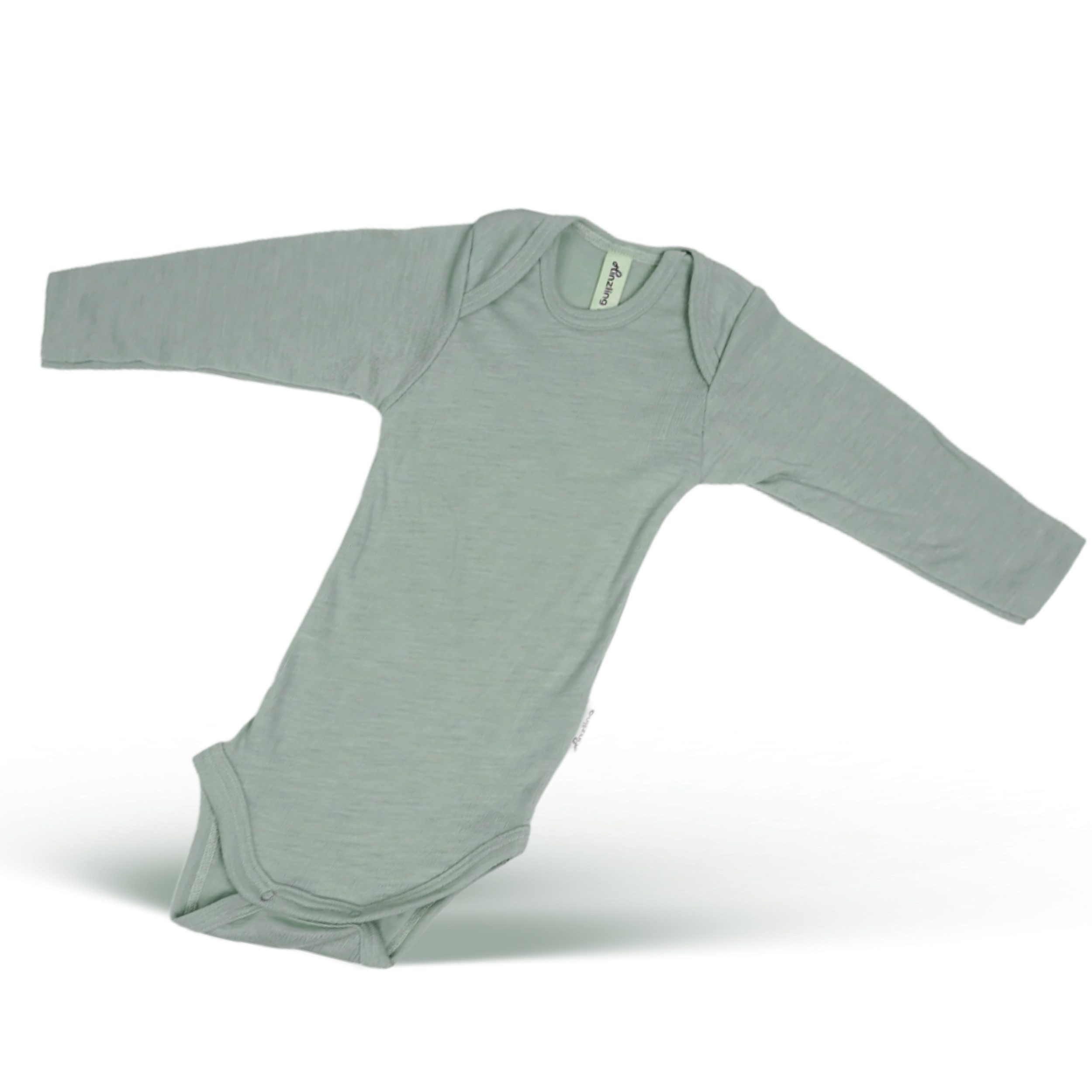 Hinzling Langarmbody Baby aus 100 % Merinowolle – Weicher atmungsaktiver Babybody