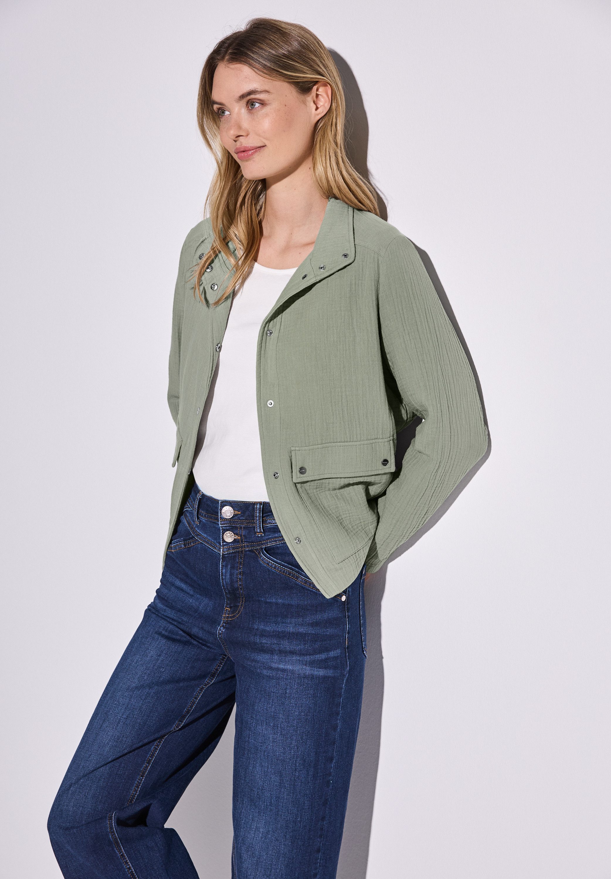 STREET ONE Kurzjacke mit Knopfleiste