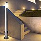 etc-shop LED Außen-Stehlampe, 2er Set LED 7 Watt Energie Strom Outdoor Verteiler 2-Fach Steckdosen Edelstahl, Bild 11