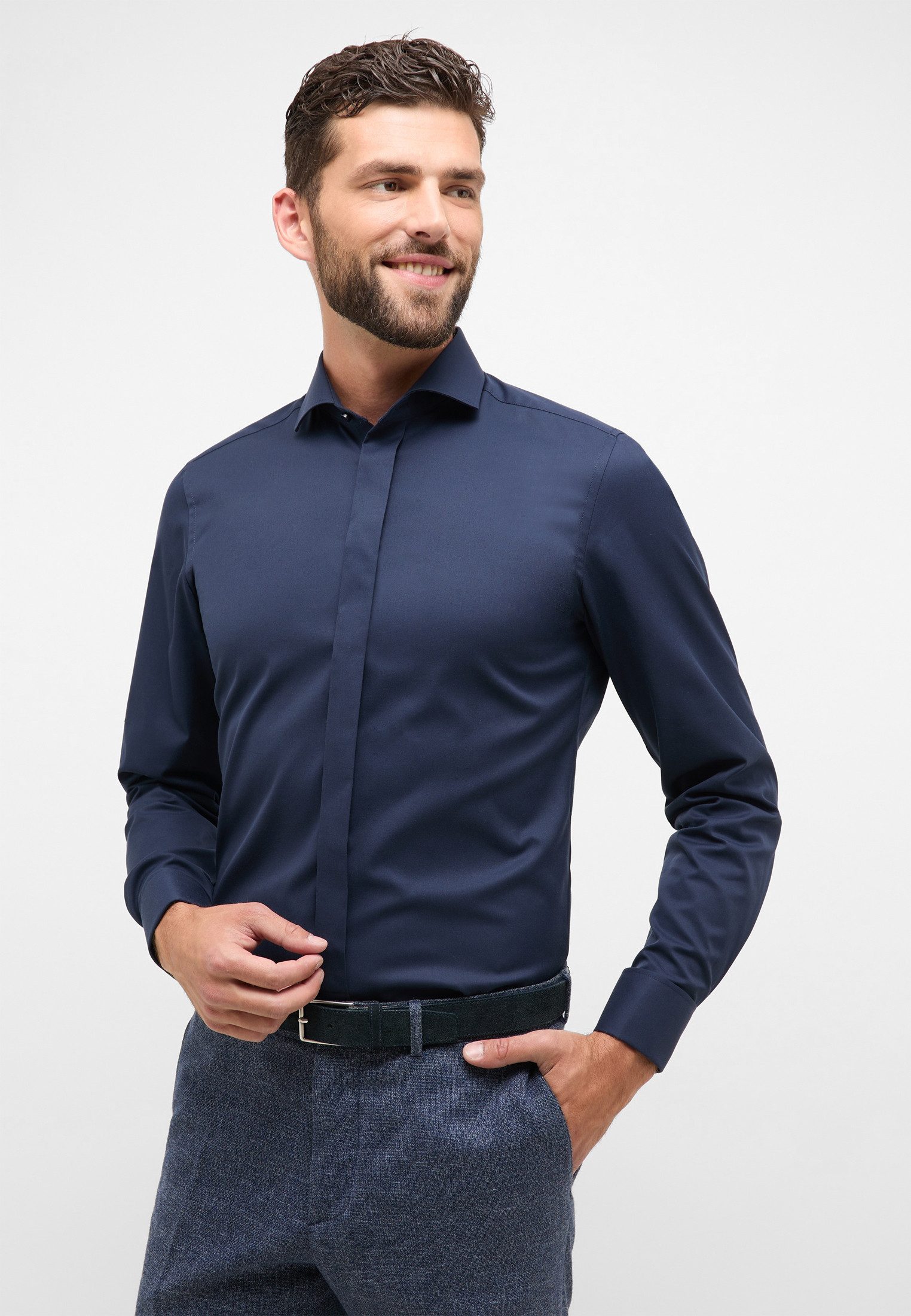 Eterna Langarmhemd SLIM FIT NON IRON (bügelfrei)