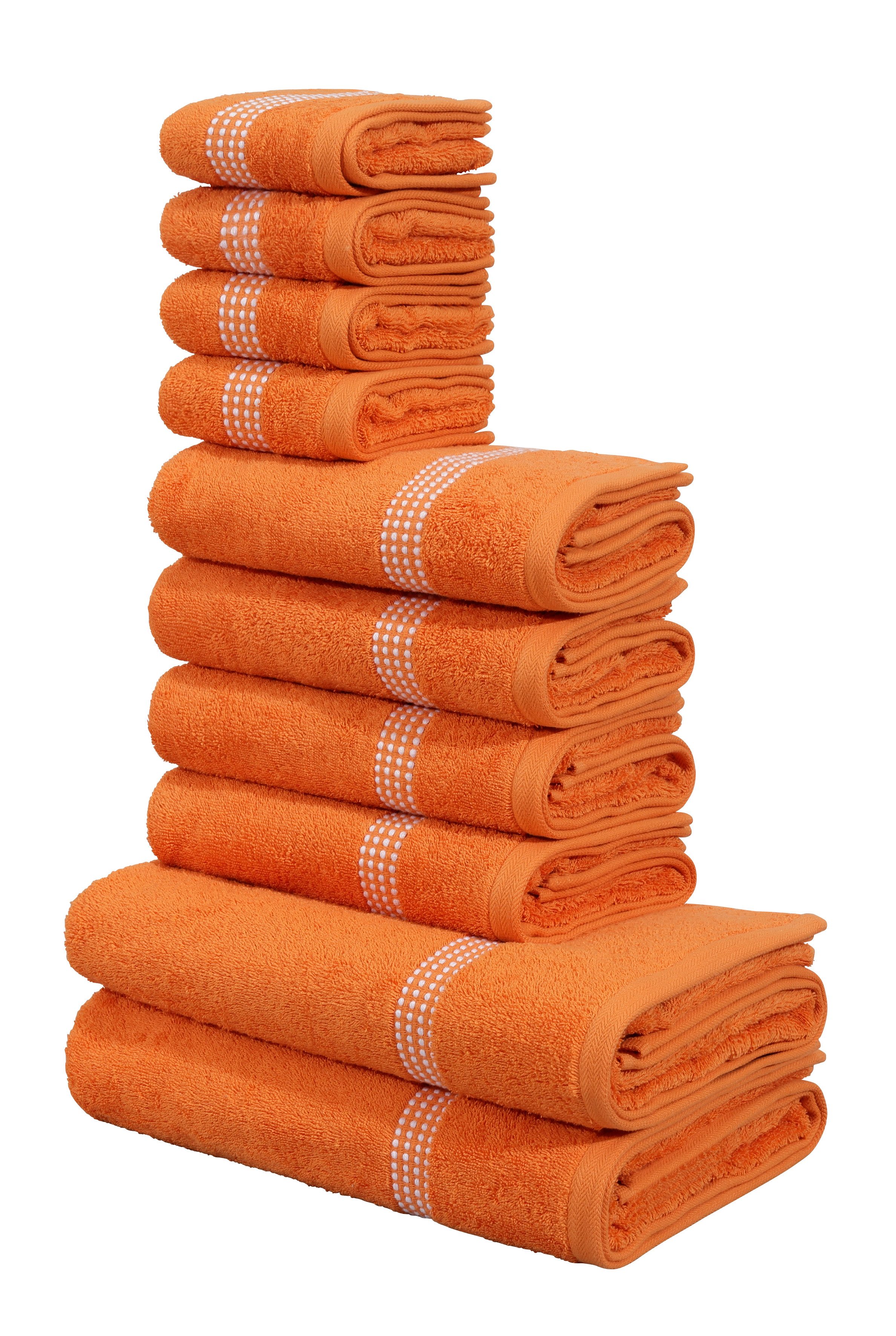 OTTO home Handtuch Set Kapra, Premium Handtücher, 100% Baumwolle, 500 gr/m², 10-tlg., Frottier (Set, 10-St), 2 Duschtücher, 4 Handtücher, 4 Gästehandtücher, 5 Jahre Garantie