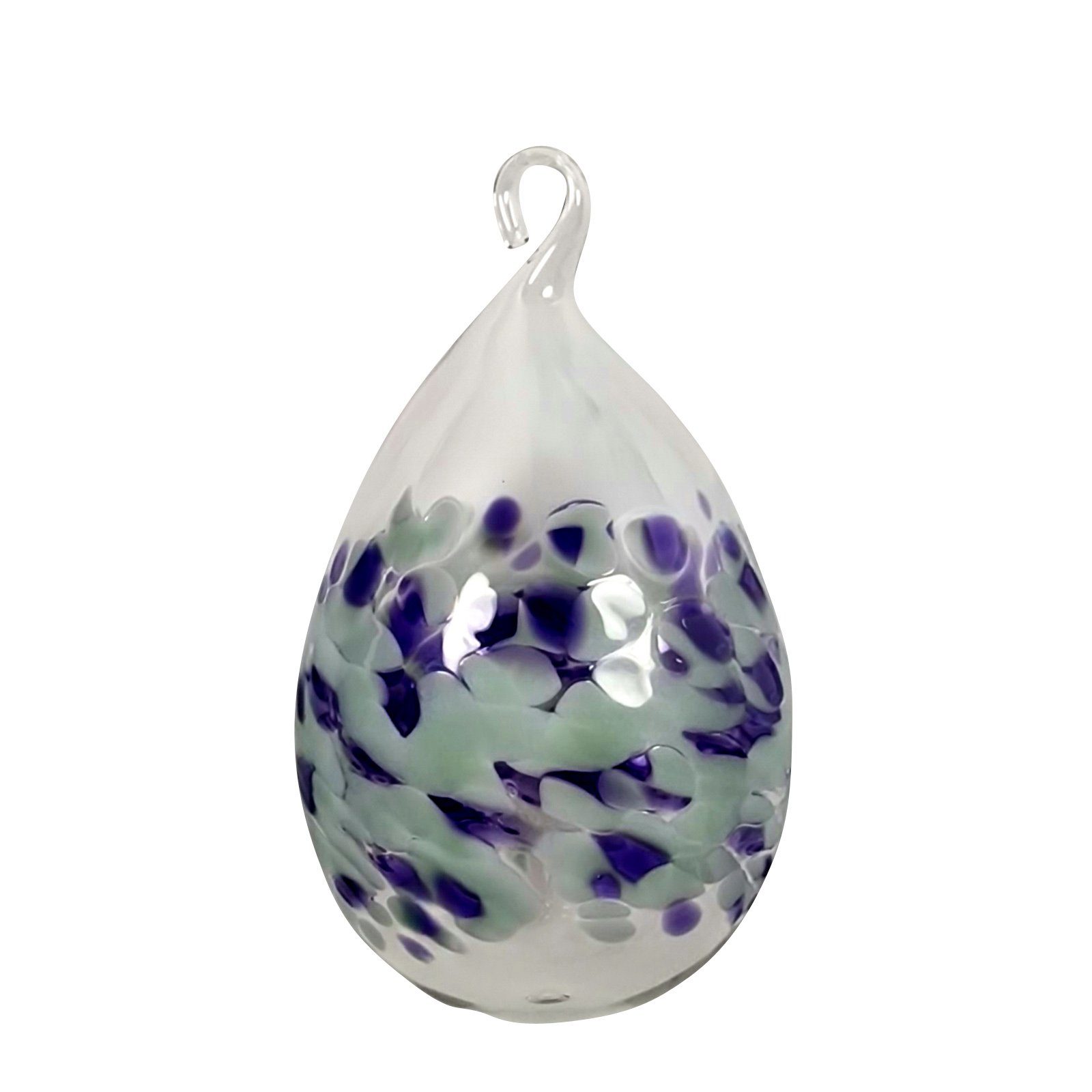 Lauschaer Glas Hängedekoration Osterei bzw. Ostereier aus Glas mundgeblasen handgeformt groß (1 St), aus mundgeblasenem Glas