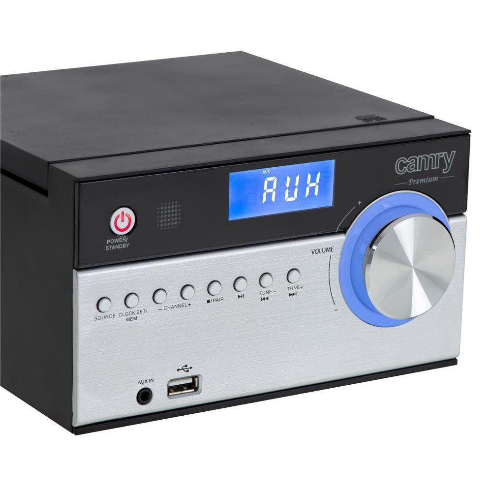 Stereoanlage Bluetooth, 1173 zwei CR mit Camry Mini-Hi-Fi-Turm Lautsprecher Soundsystem, AUX-Eingang, USB, Turm, FM/AM-Radio, HiFi Musikanlage) CD-ROM, (mit RMS 28W,