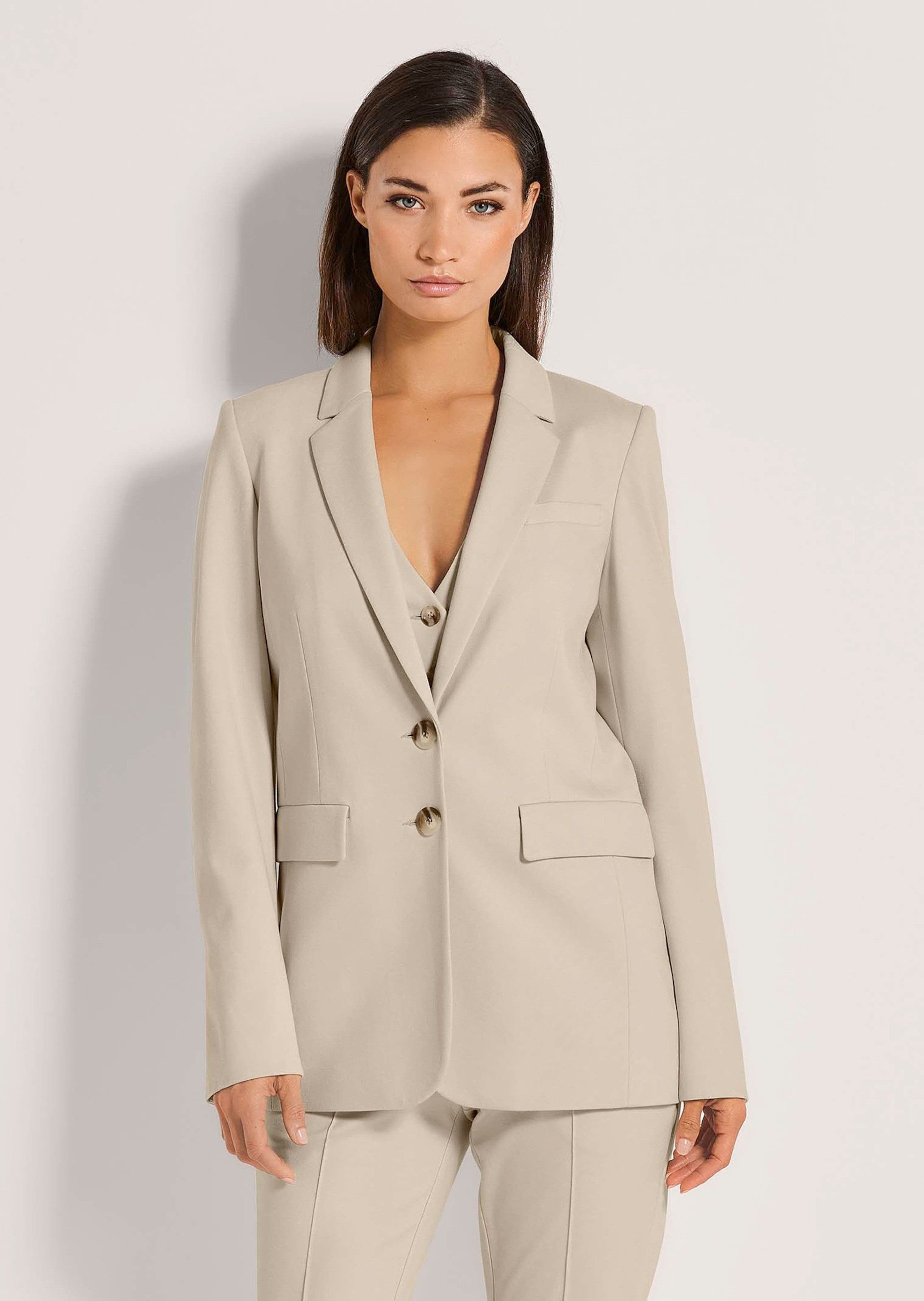 Longblazer In Jersey-Qualität Blazer & Jacken Fashion