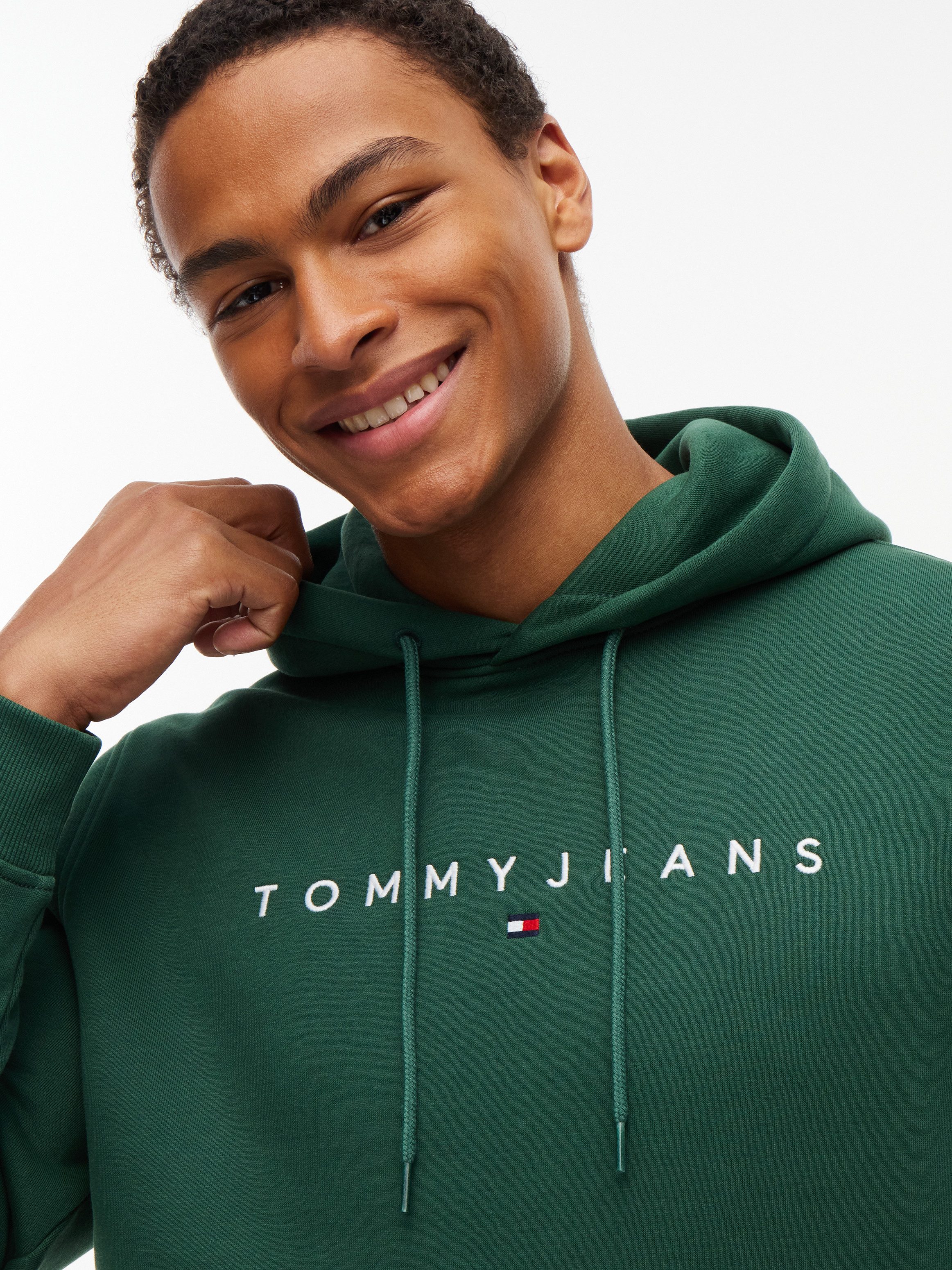 Tommy Jeans Hoodie TJM REGULAR LINEAR LOGO HOODIE EXT mit Logo-Stickerei – Bild 2 von 5