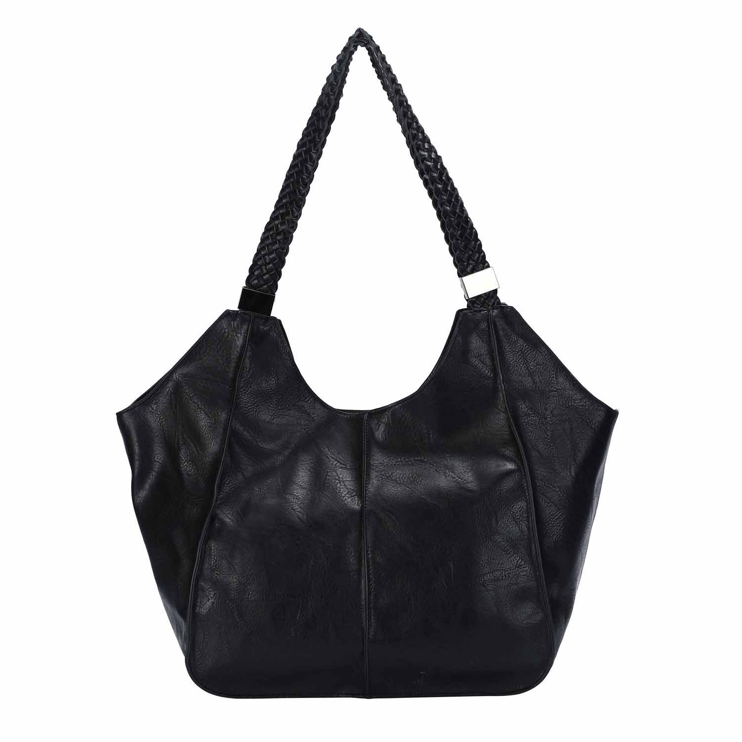ITALYSHOP24 Schultertasche Damen XXL FLECHTOPTIK Hand-Tasche Сумки для покупок Businesstasche Workbag, Tote Bag Reisetasche Henkeltasche Beuteltasche Hobo Bag Weekender