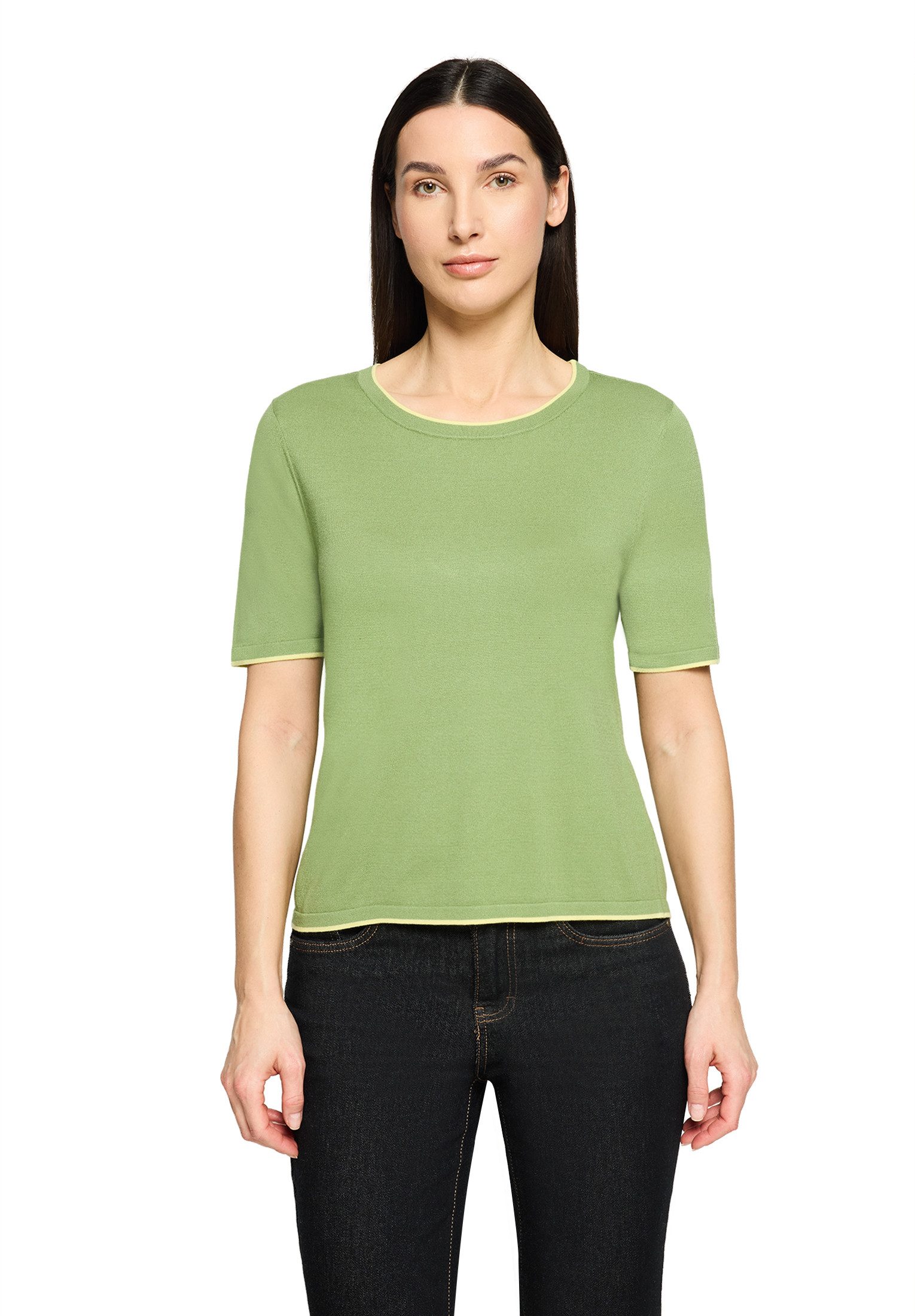 Cartoon Kurzarmshirt Damen mit Rundhalsausschnitt (1-tlg)