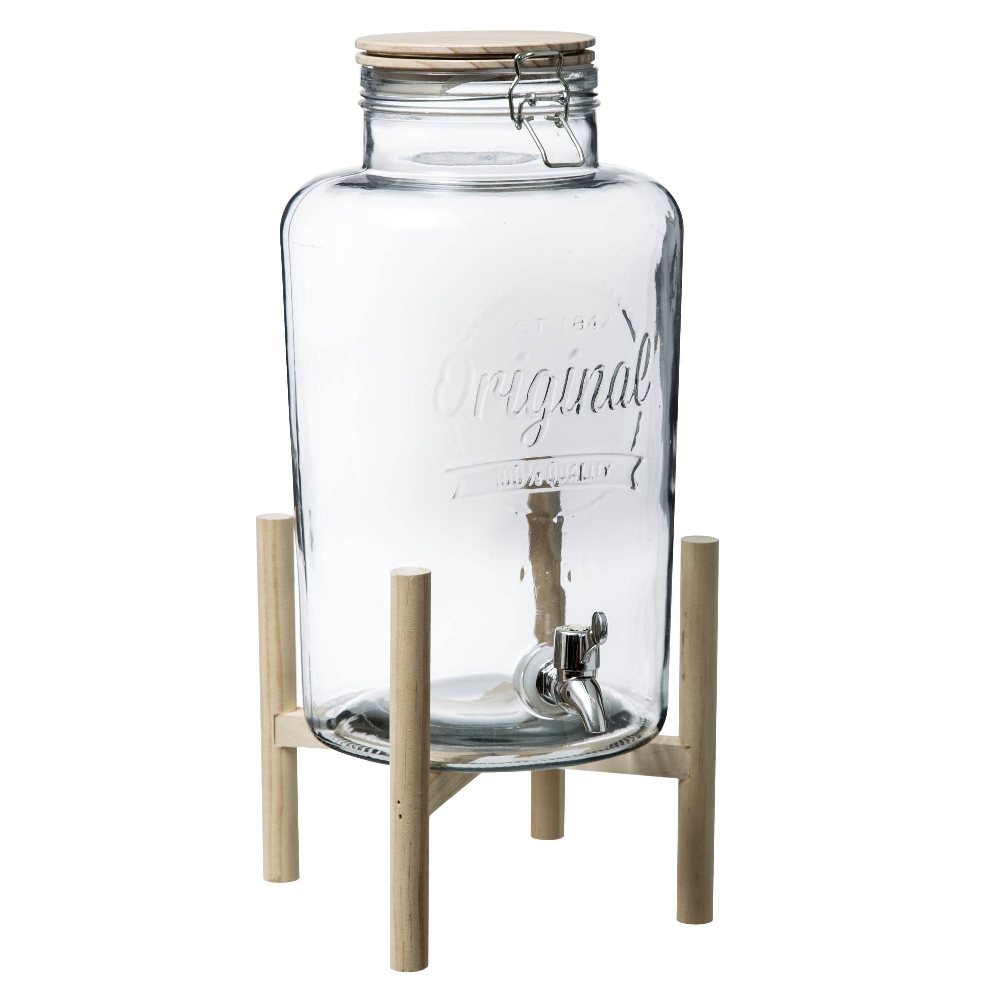 Secret de Gourmet Vorratsglas Getränkespender mit Ständer, 8 L, Glas, Glas, (einzeln, einzeln)