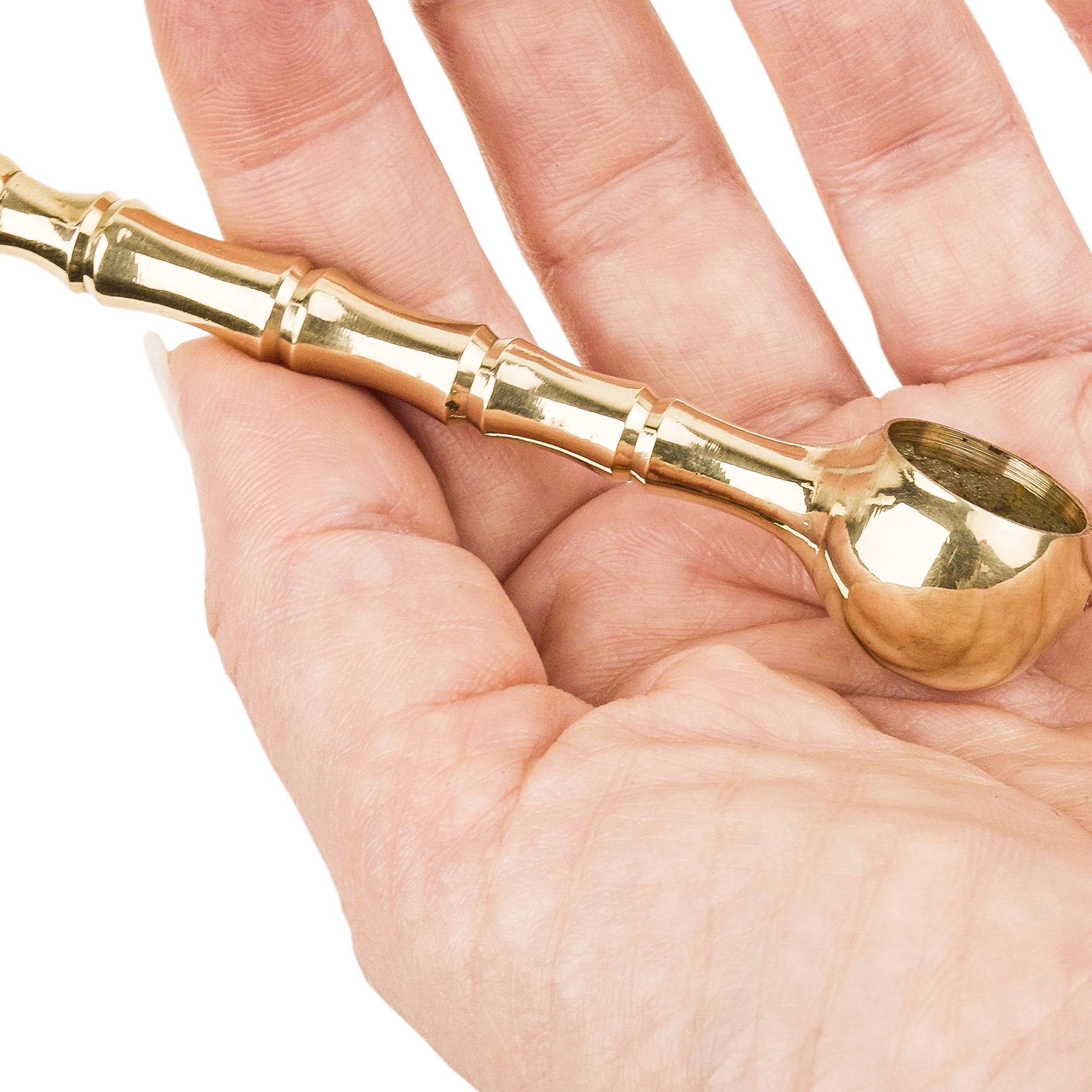 Räucherstövchen Praktischer Messing - Löffel, 10 cm – Perfekt für genaues Dosieren von