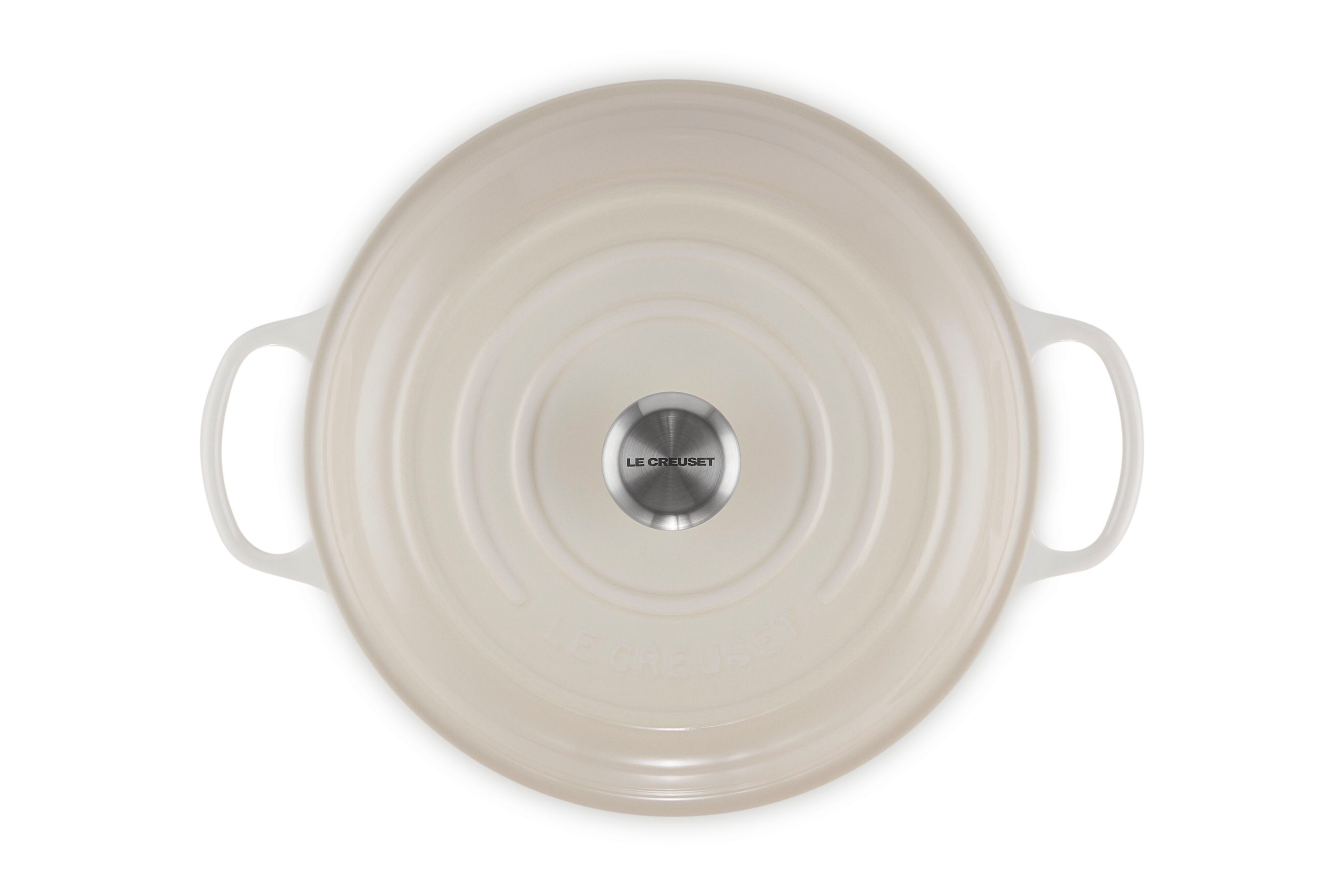 LE CREUSET Bratentopf Gourmet-Profitopf, Gusseisen, Ø 26 cm, 4,2 l, 4,21 kg, Meringue, 21180267164430 – Bild 5 von 5