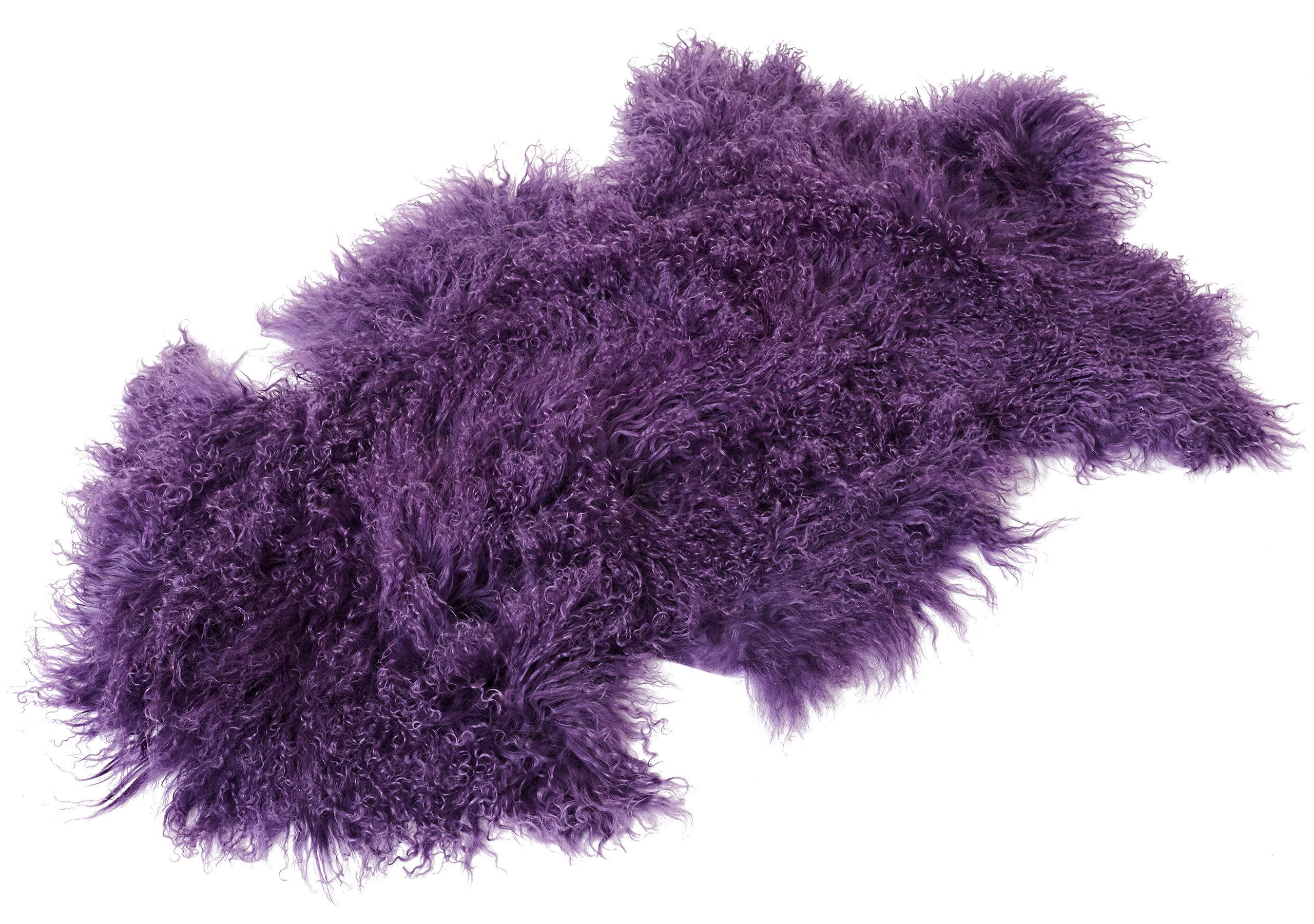 Reissner Lammfelle Fellteppich Tibetlammfell TP2 - farbenfroher Naturform Teppich hochwollig