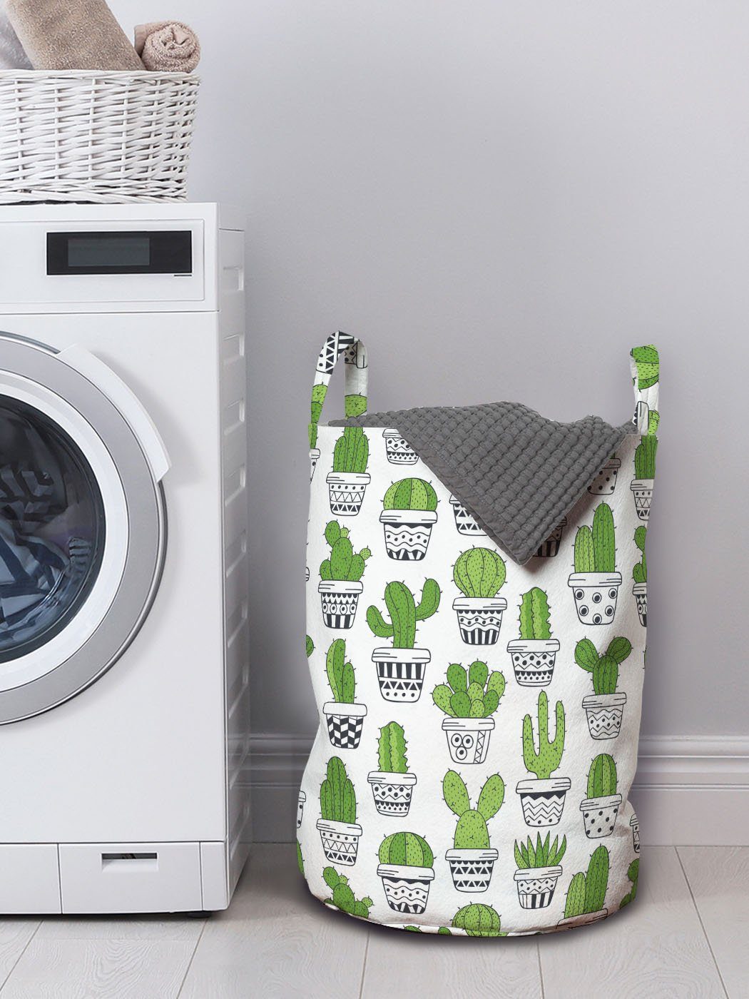 Griffen Abakuhaus Wäschesäckchen Waschsalons, Saftige Kaktus Zimmerpflanzen mit für Kordelzugverschluss Wäschekorb