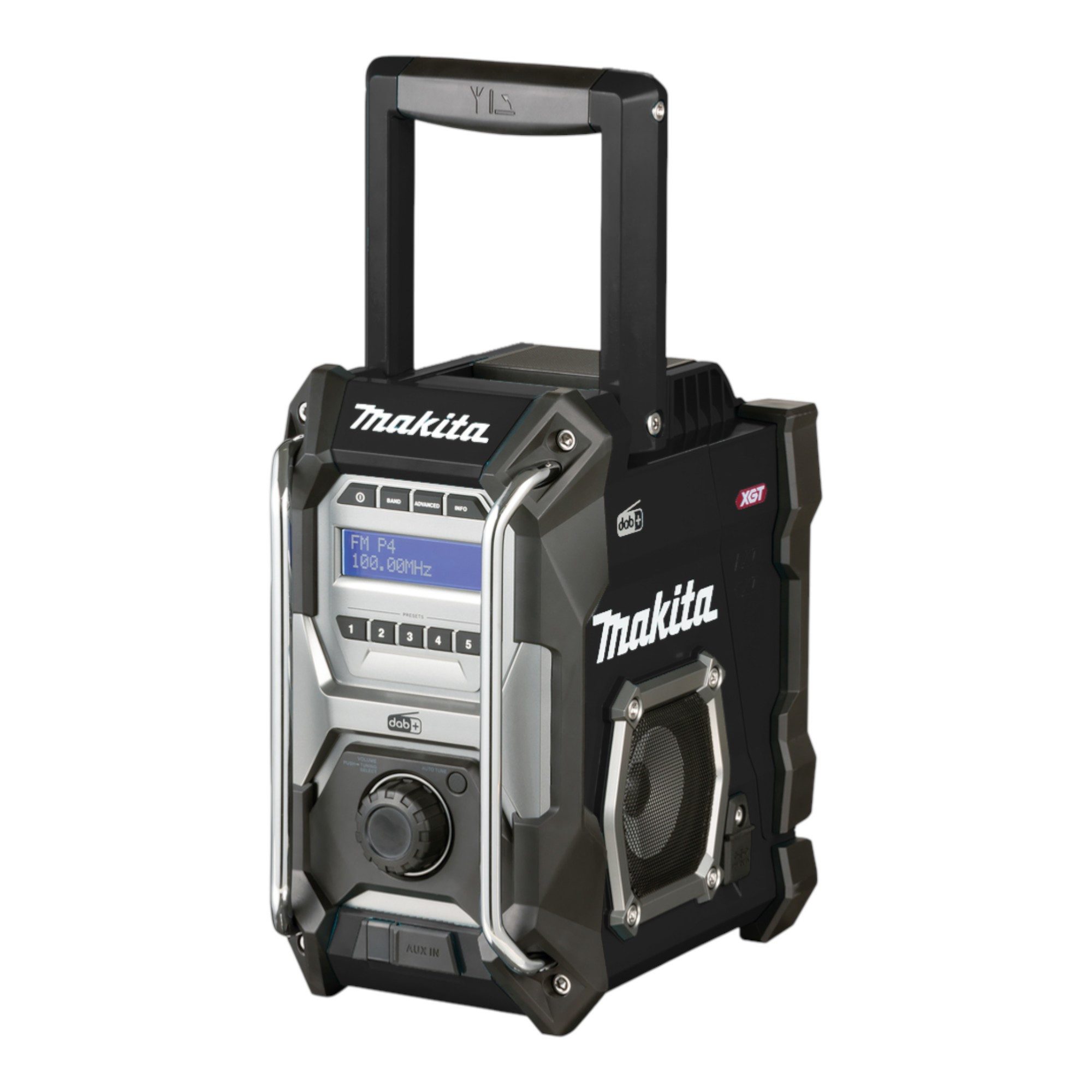 Makita MR 003 GZ01 Akku 12 V - 40 V DAB DAB+ FM 3,5 mm AUX USB IP64 Solo Baustellenradio