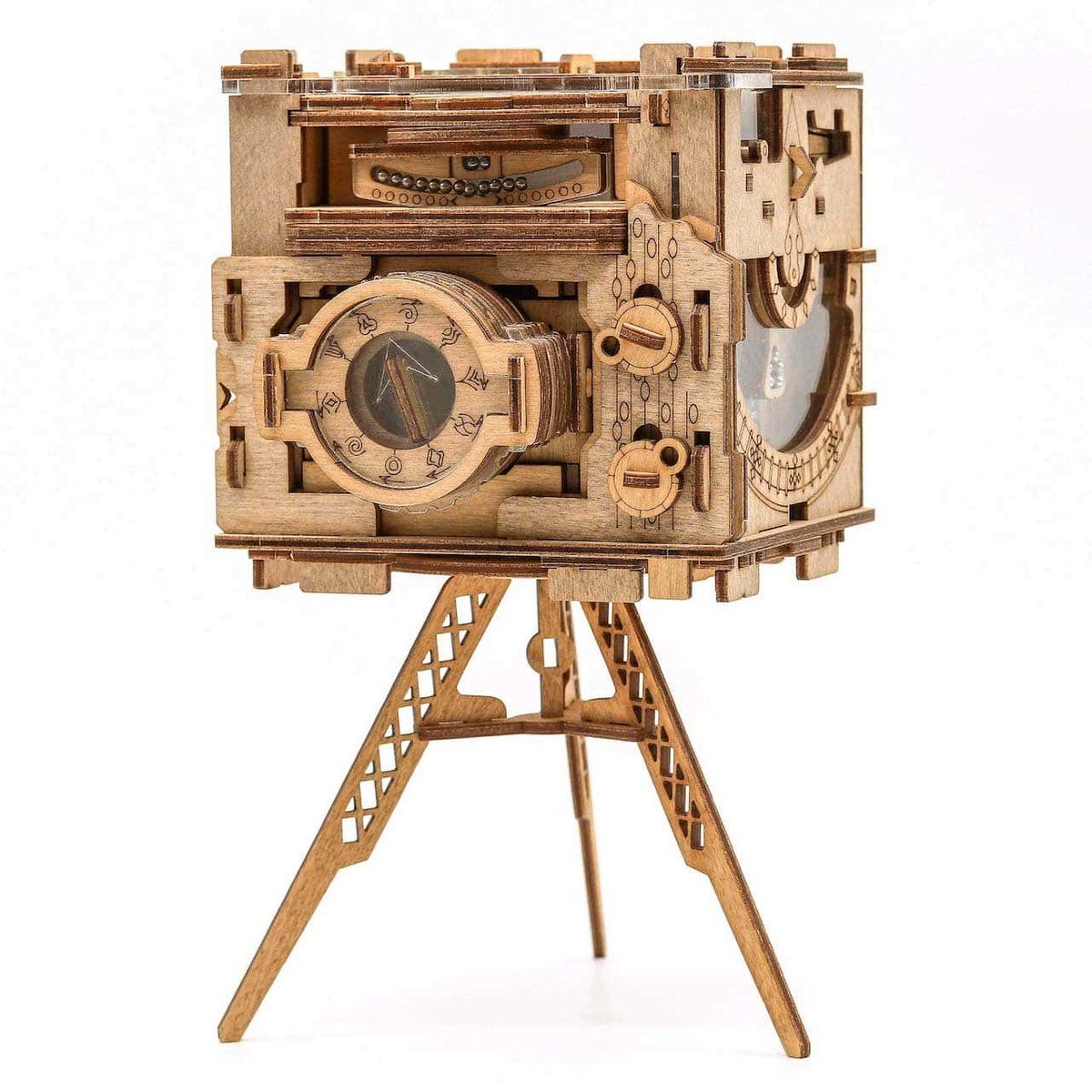 iDventure Spiel Cluebox - Escape Room in einer Box. Sherlock's Camera, 3D-Puzzle, Holzspiel