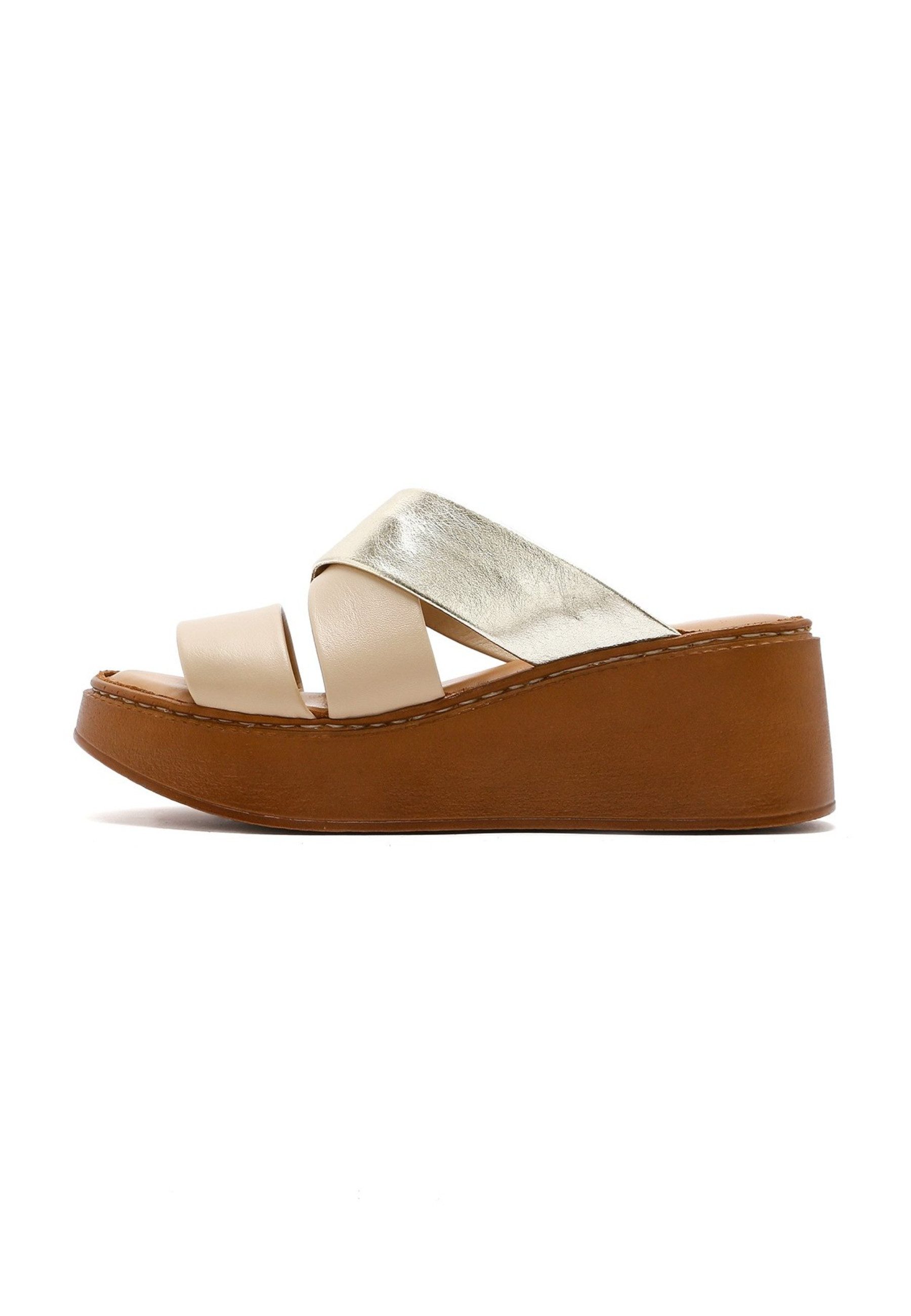 Derimod Plateau Pantoletten aus Leder Mules Lederfutter, TPU Sohle, Absatz günstig online kaufen