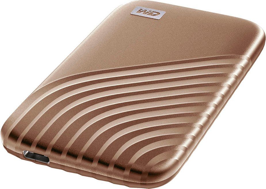 WD My externe Passport™ 1000 TB) 1050 Schreibgeschwindigkeit roségoldfarben MB/S (1 MB/S Lesegeschwindigkeit, SSD SSD