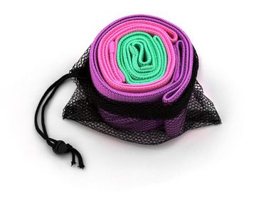 PRECORN Kraftbänder Fitnessband 3er Set mit 3 verschiedenen Stärken Fitnessbänder Yoga