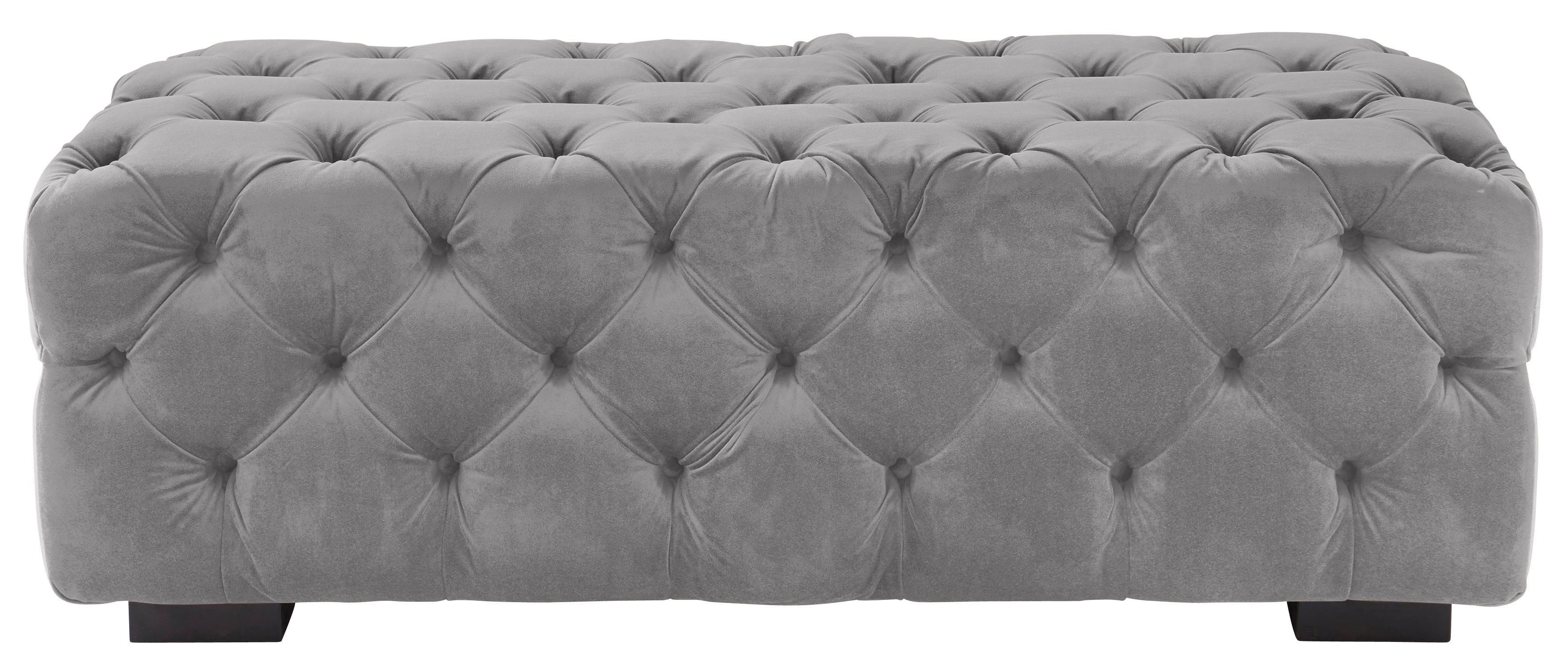 Home affaire Polsterhocker Kalina, mit klassischer Chesterfield-Knopfheftung