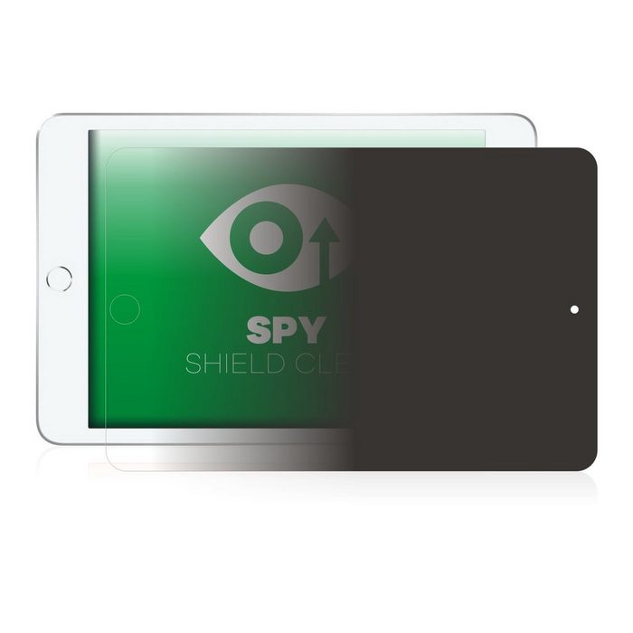 upscreen Blickschutzfolie für Apple iPad Mini 7.9" 2019 (im Querformat 5. Gen) Displayschutzfolie Blaulichtfilter Privacy Folie Schutzfolie Sichtschutz klar Anti-Spy