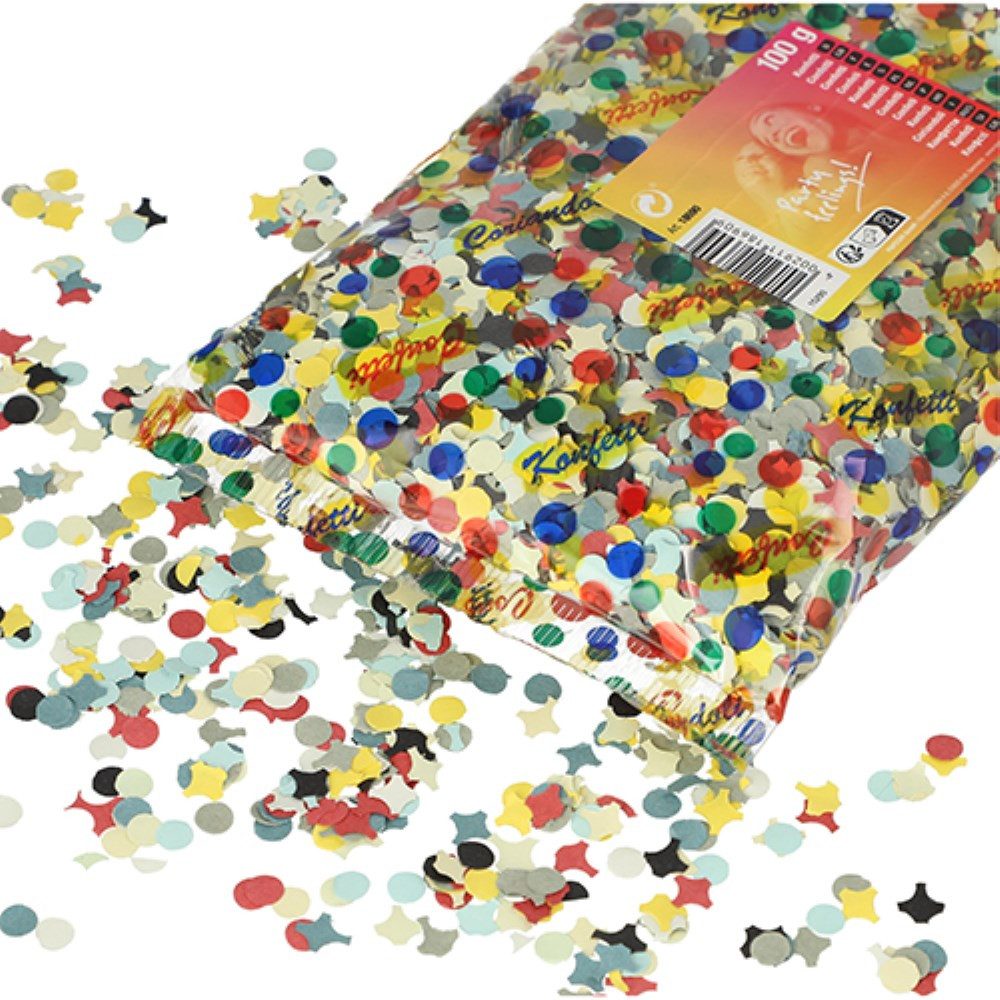 PAPSTAR Streudeko Konfetti, Papier farbig sortiert 100 gr.