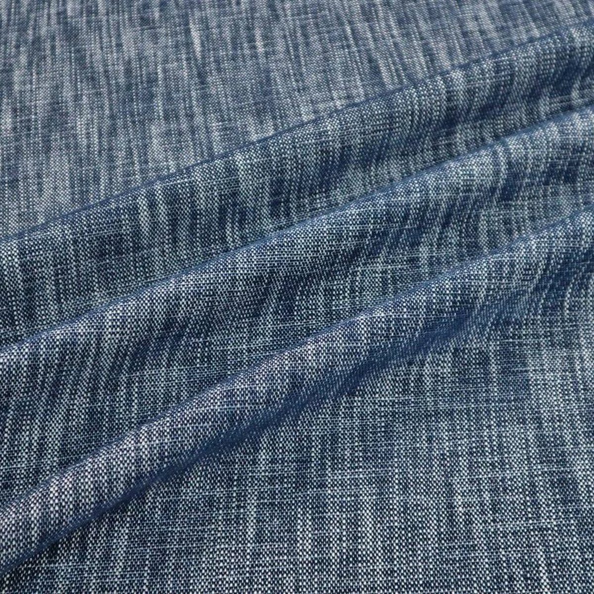 Thumbnail - Stofferia Stoff Polsterstoff Recycling Jacquard Gaia Midnight, Breite 138 cm, Meterware
