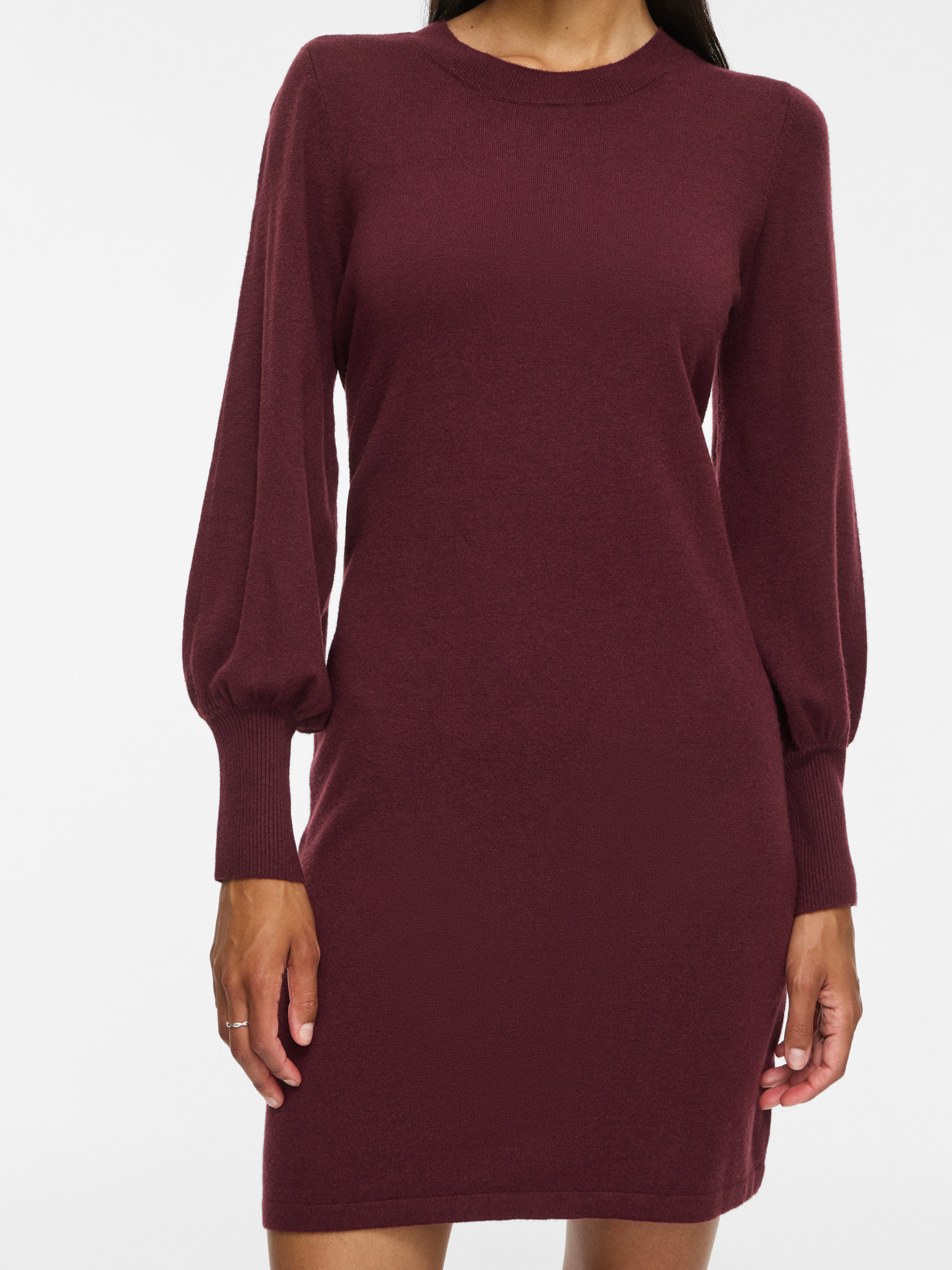Vila Strickkleid VIKERRY O-NECK KNIT DRESS - NOOS Materialmix, regular fit