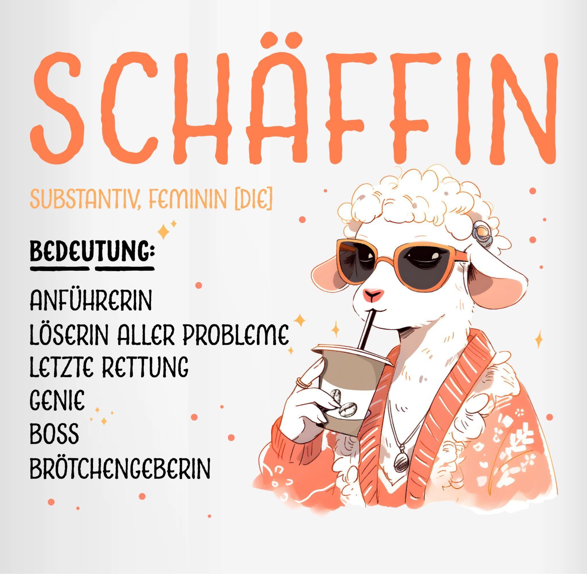 Geschenk - Witz, Leiterin Chefin Kaffeetasse Shirtracer Schäffin Vorgesetzte Lustig Bordeauxrot Tasse Geschenk Job Anführerin Keramik, 1