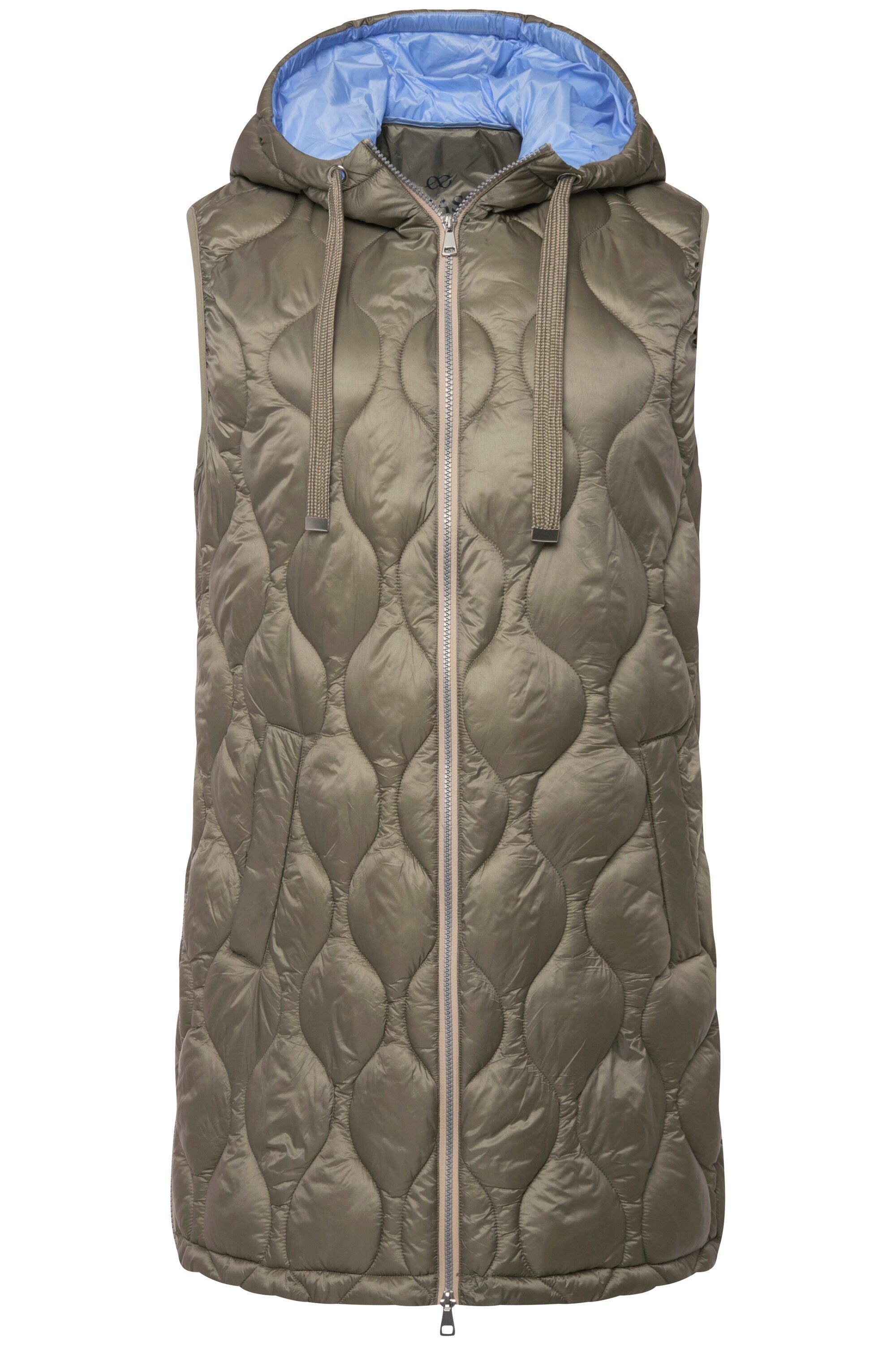 Laurasøn Longweste Steppweste wasserabweisend Longform Kapuze günstig online kaufen