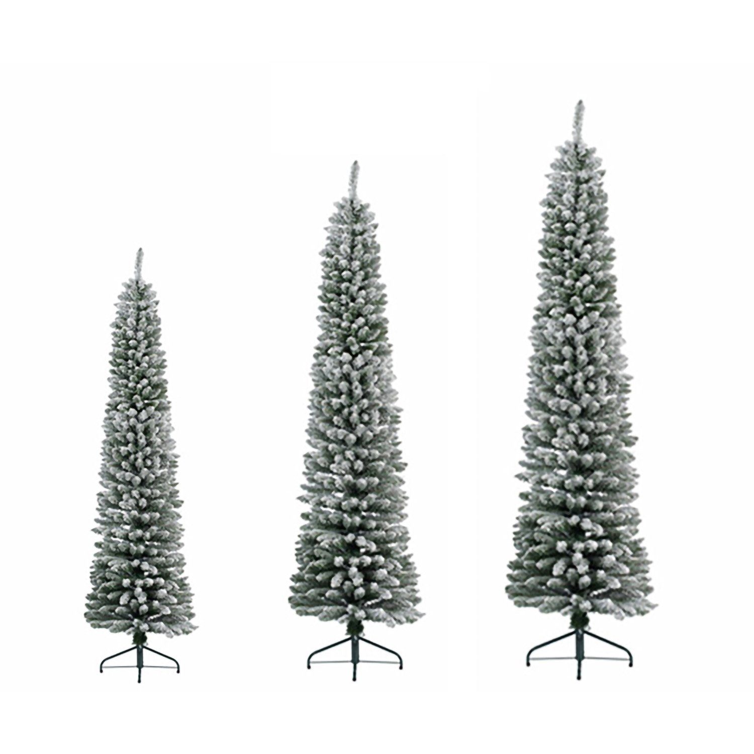 H. Tannenbaum 240cm Künstlicher Weihnachtsbaum - Deko grün-weiß GILDE D. - beschneit GILDE x 70cm