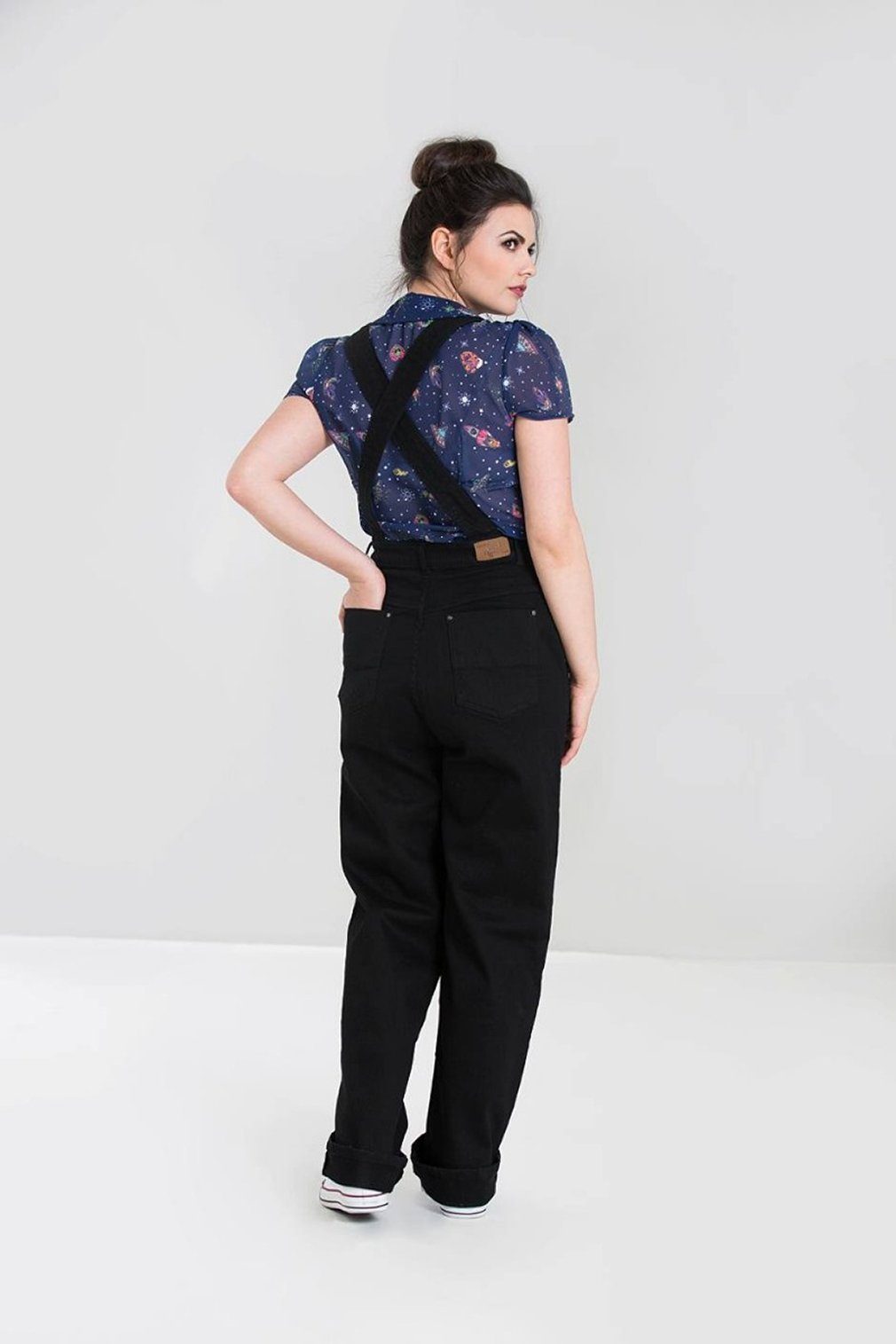 Hell Bunny Latzhose Elly May Denim günstig online kaufen