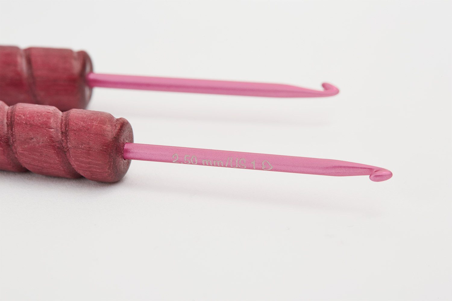addi Häkelnadeln addiUnicorn Purpleheart Häkelnadeln 2,0 - 6,0 mm aus Amarantholz, 16 cm Häkelnadel in Größen von 2,0 bis 6,0 mm, Häkelnadel, Amarantholz, Aluminium, Purpleheart