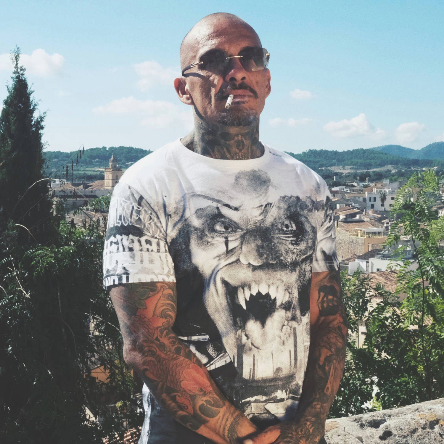 YAKUZA T-Shirt Horror Allover günstig online kaufen