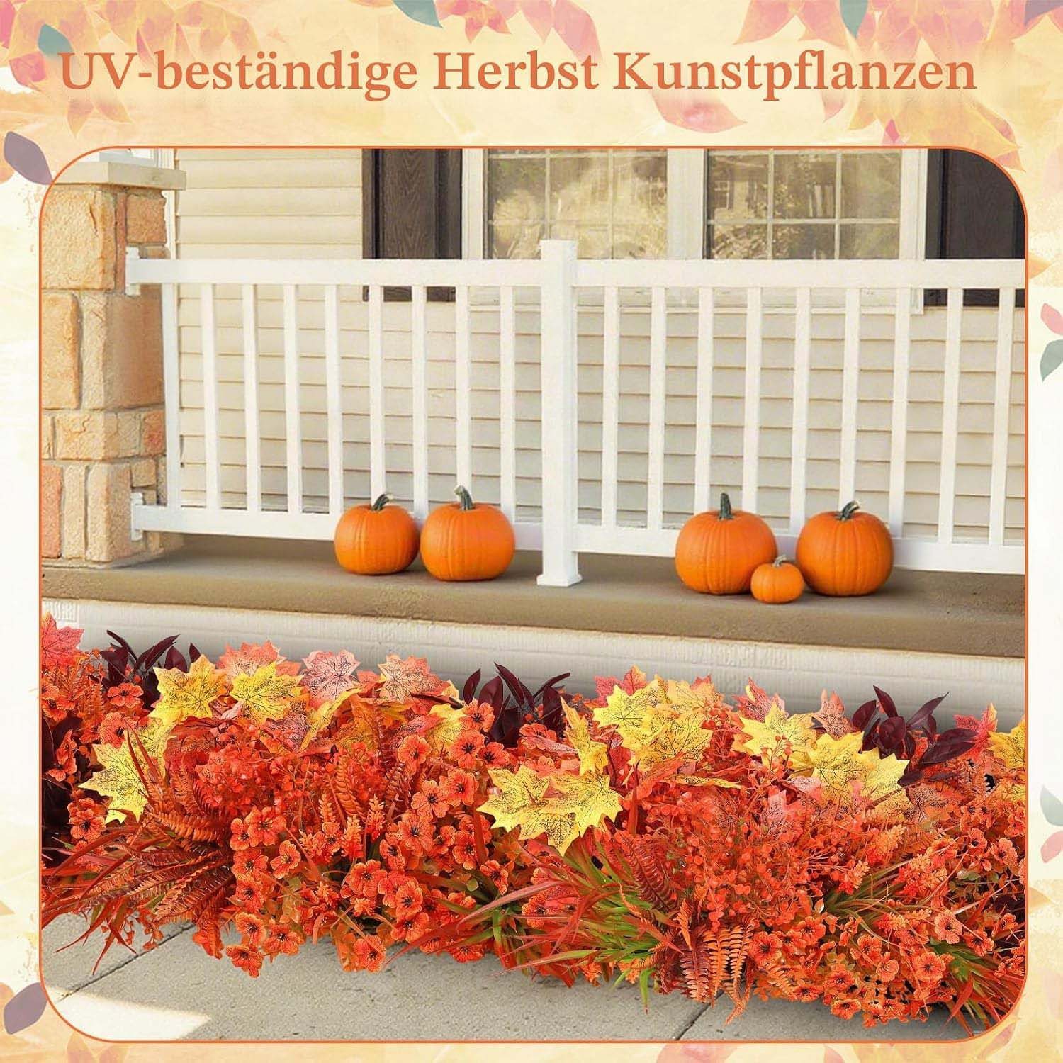 Kunstblumenstrauß 12/16st Künstliche Herbstblumen Outdoor Herbst Kunstpflanzen Herbst, Bomiclss – Bild 5 von 5