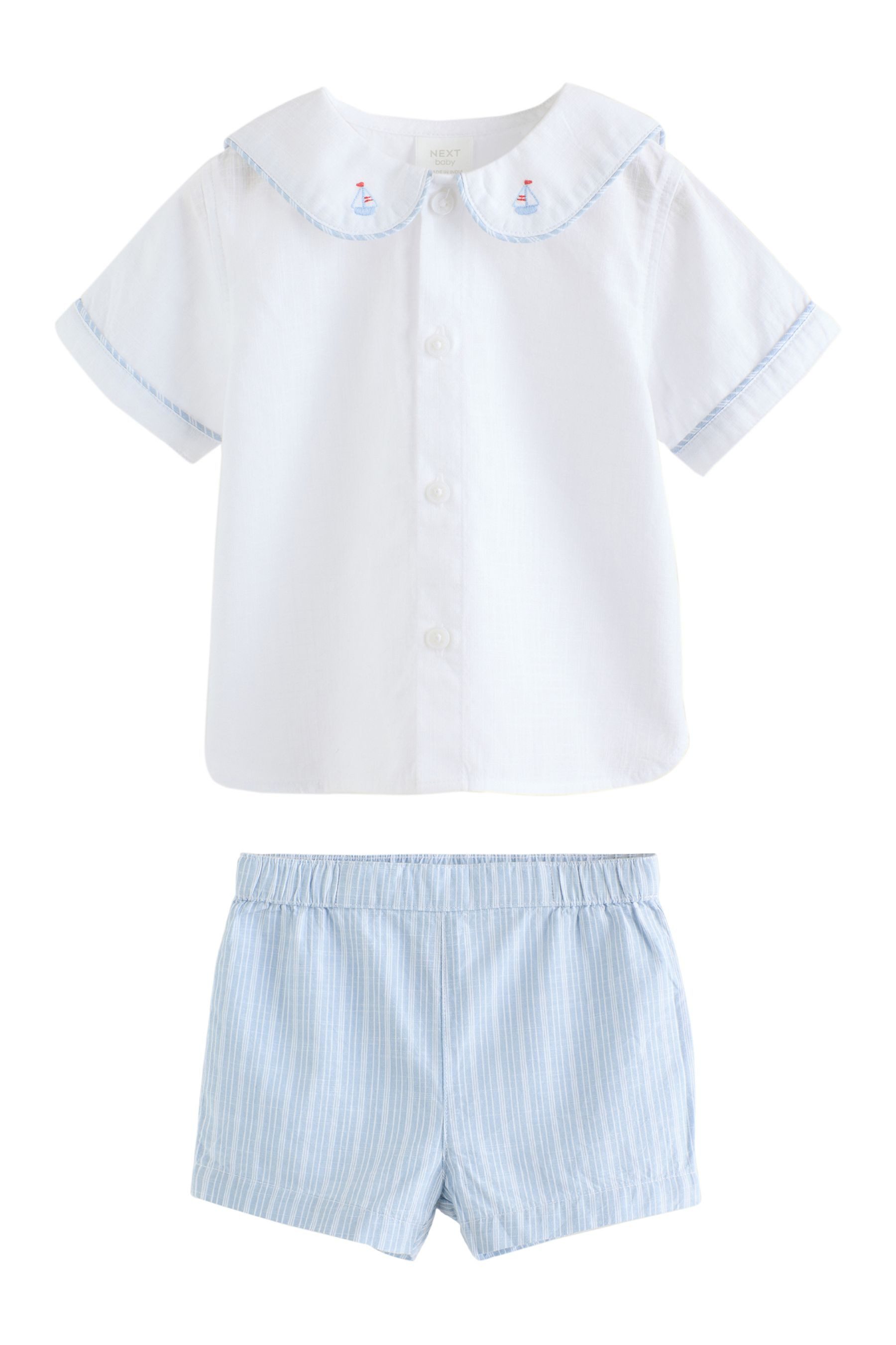 Shirt & Shorts Baby-Set mit edlem Hemd und Shorts