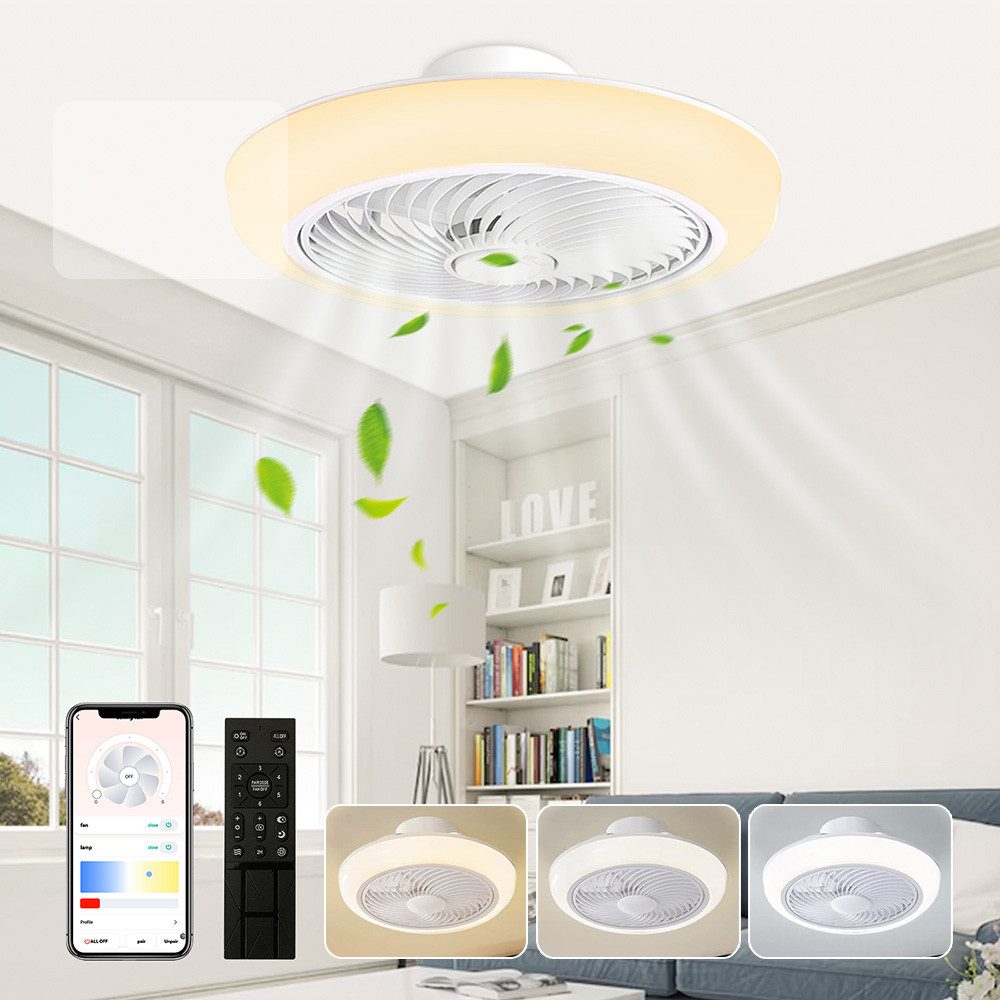 LMaxhome Deckenventilator mit Beleuchtung LED Deckenleuchte günstig online kaufen