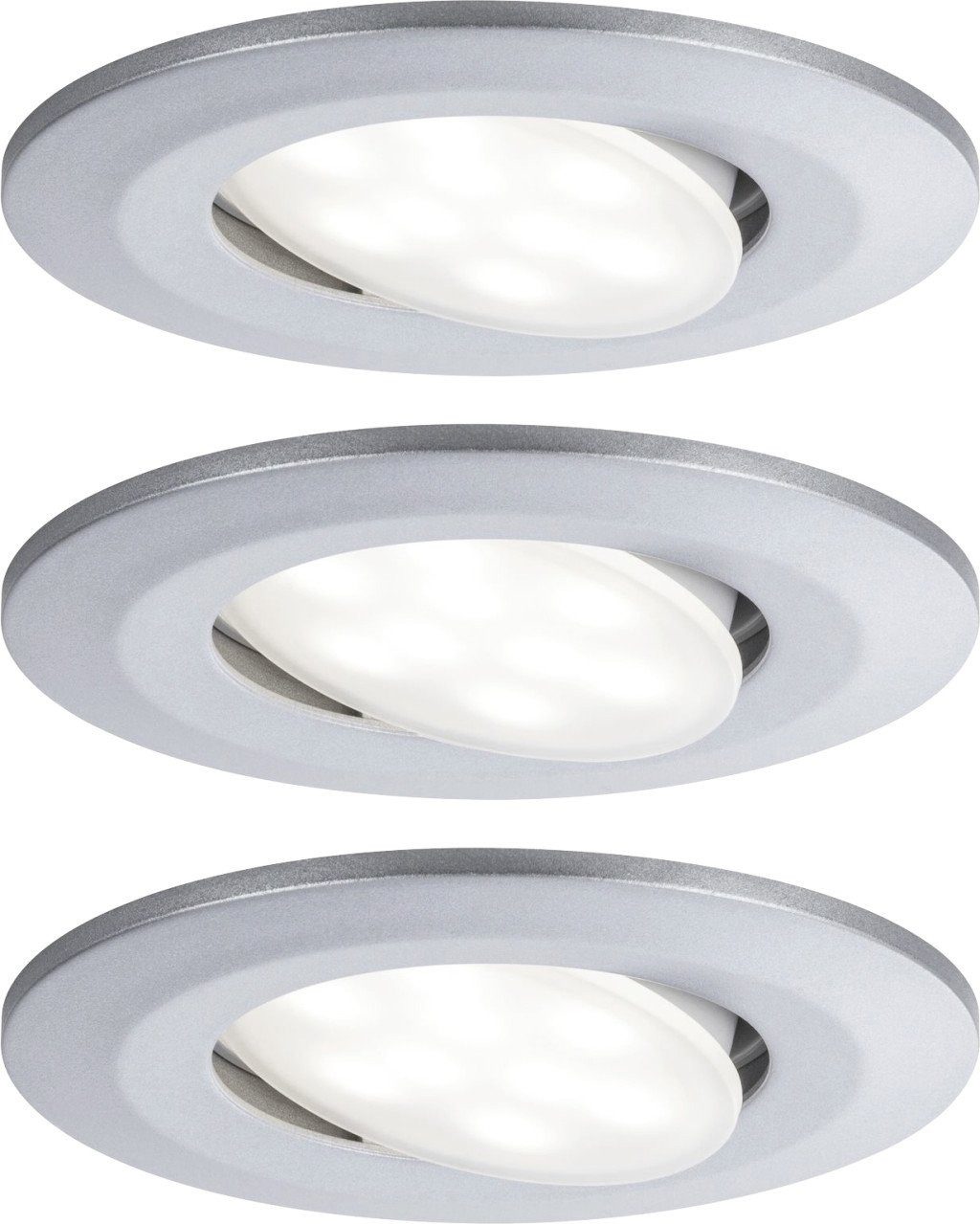 Paulmann LED Einbaustrahler Paulmann HomeSpa 3er Set LED Einbauleuchte Calla, Inkl. Leuchtmittel, Dimmbar ohne Bewegungsmelder