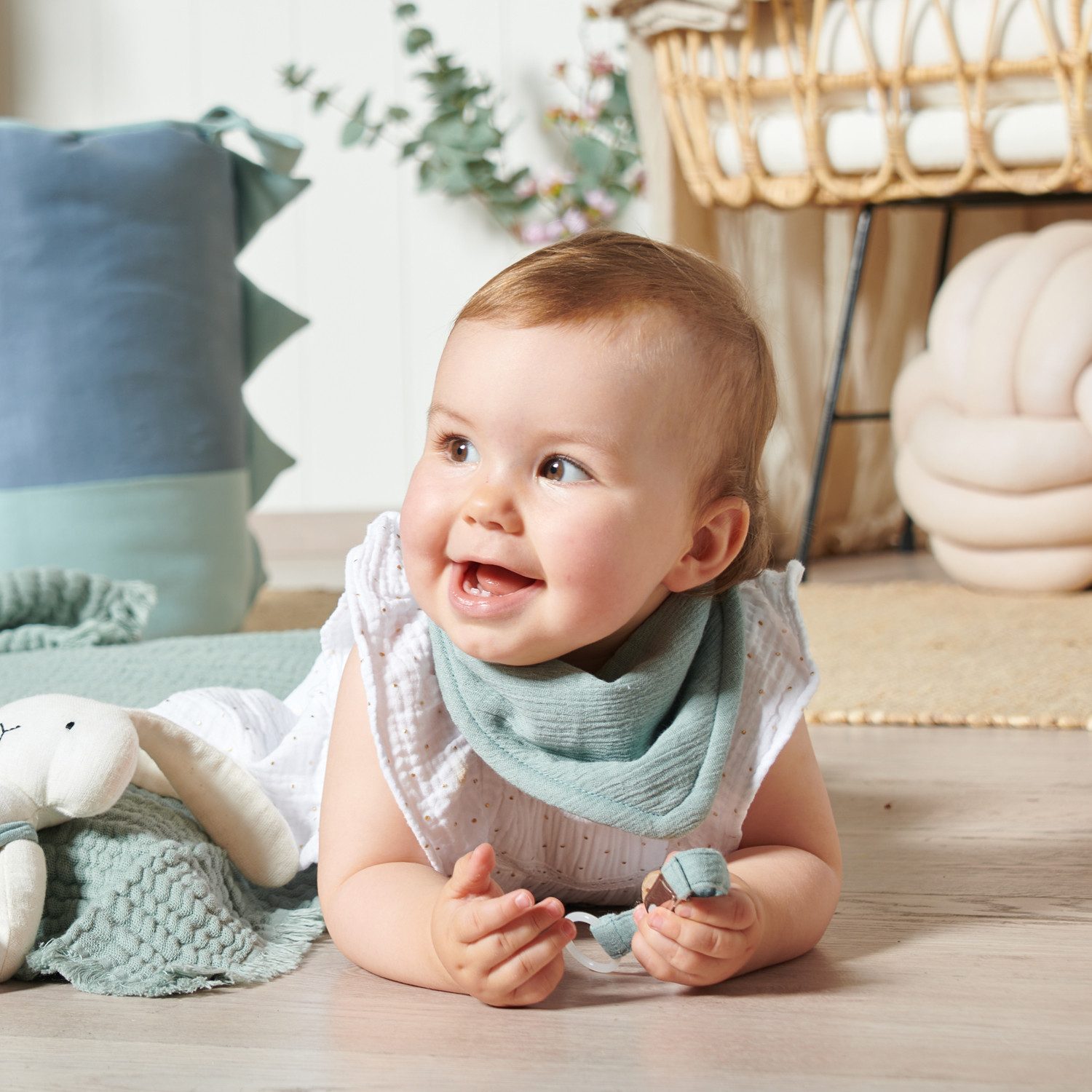 Nordic Coast Company Lätzchen Geschenk-Set Sabberlätzchen und Dreiecktuch in einem, (2-St)