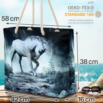 VOID Strandtasche (1-tlg), Einhorn Fluss Fantasy Unicorn einhorn fantasy romantisch liebe märche