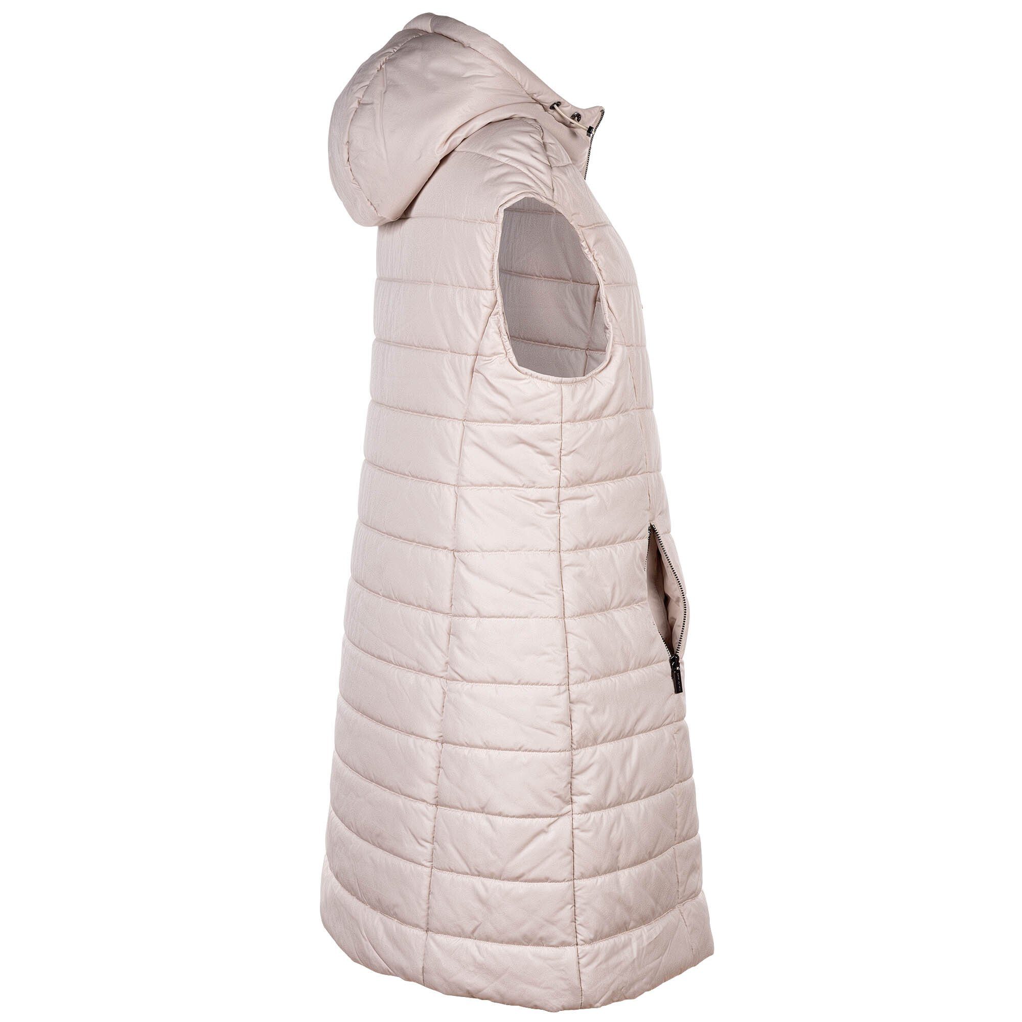 Steppjacke Daunen-Weste Creme - Damen EXCHANGE Steppweste,ärmellos ARMANI