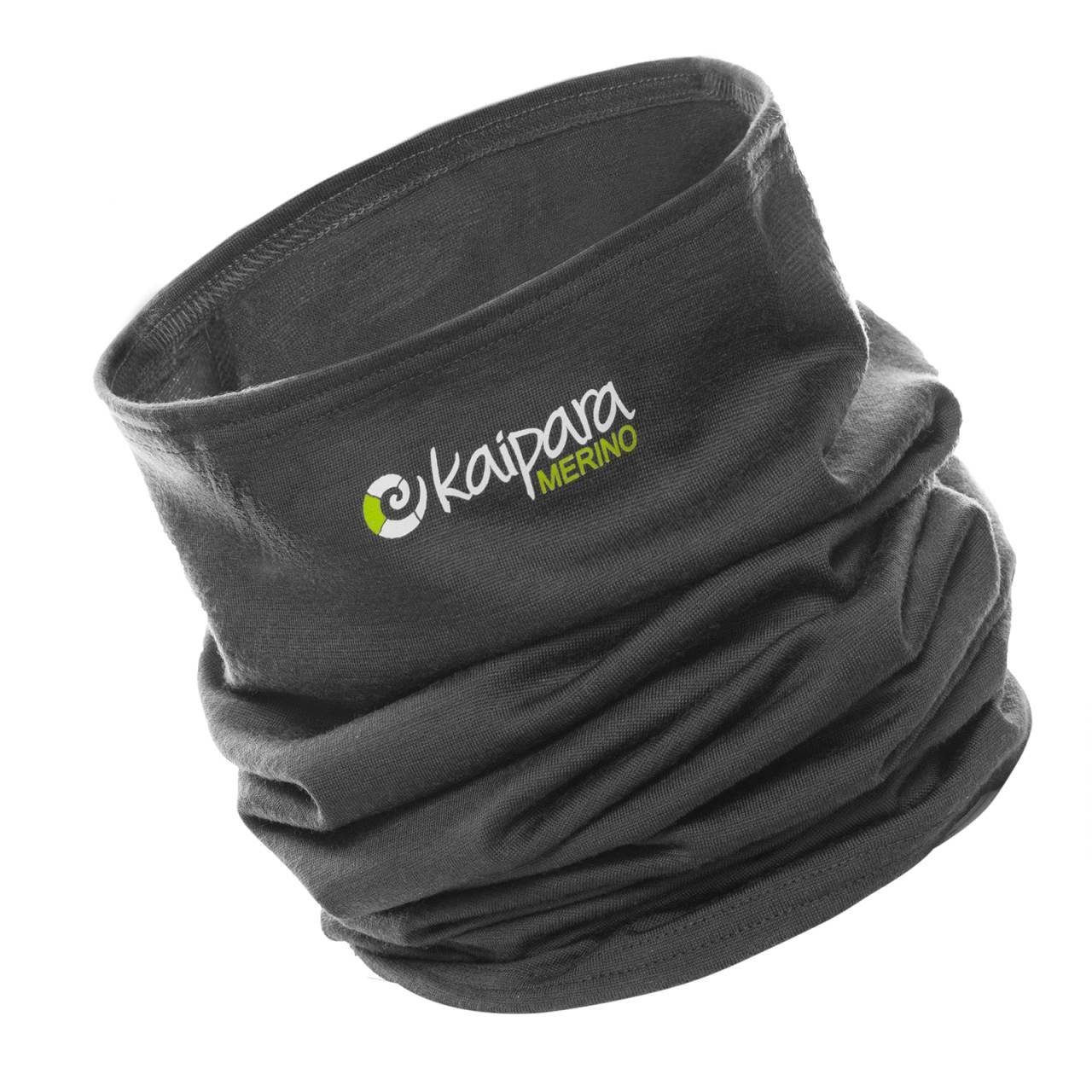 Kaipara Unisex aus Germany - Bandana Schal Made in Sportswear Anthrazit 200, Merino reiner Merino Merinowolle