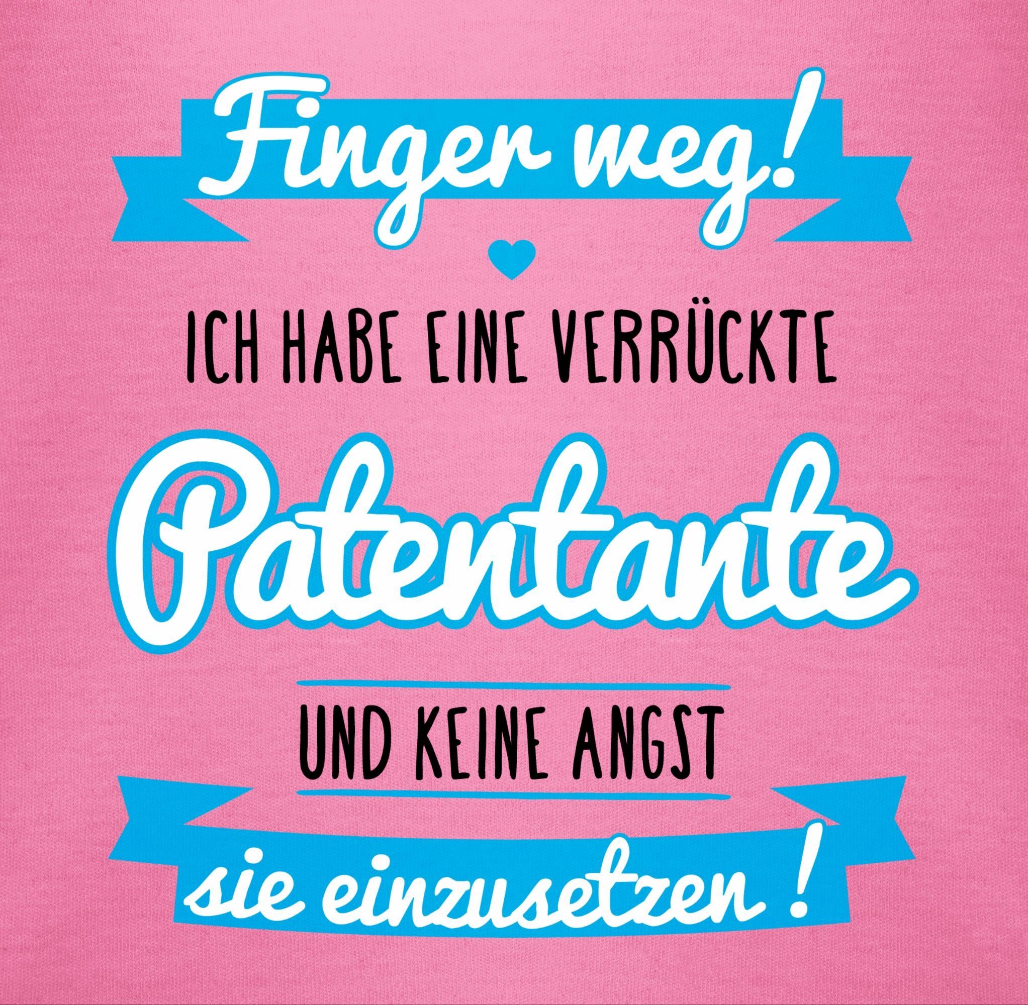 1 Patentante Shirtbody - Patentante Shirtracer eine habe blau/schwarz verrückte Ich Pink Baby