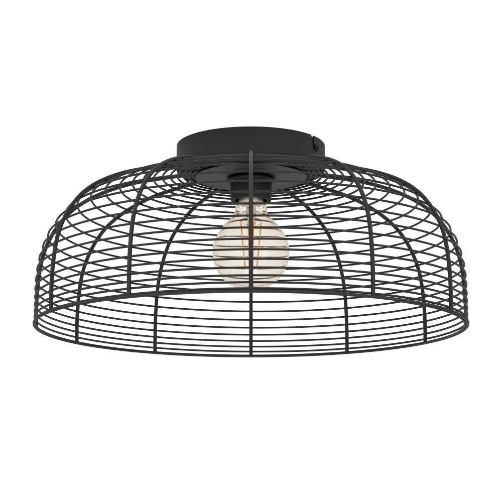 EGLO Hängeleuchte ROUNDHAM, ohne Leuchtmittel, Hängeleuchte, schwarz, messing-gebürstet, 1X40W exkl.