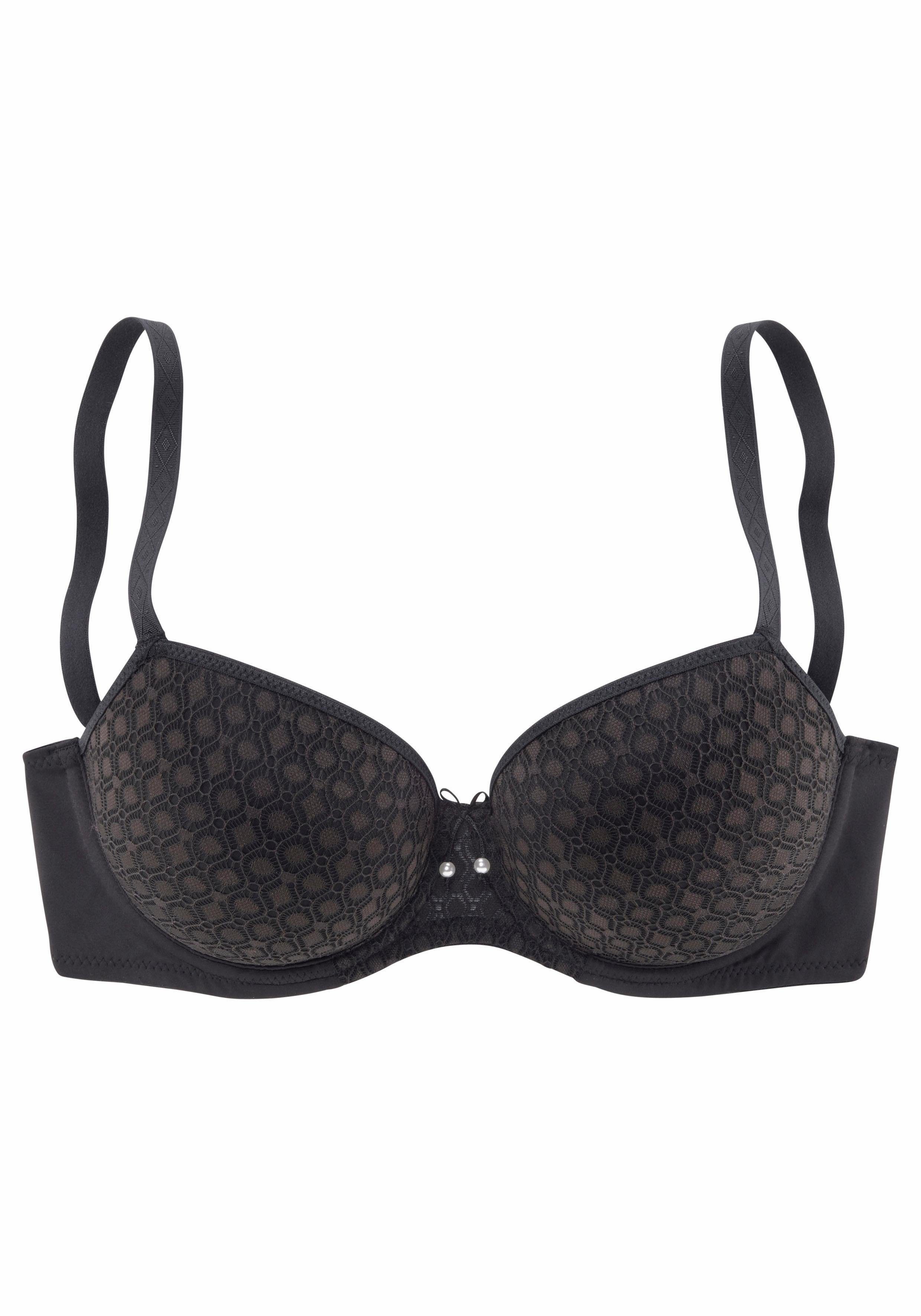 LASCANA Schalen-BH mit Spitze über nahtlosen Cups, auf Formbügel, Dessous. € 39,99