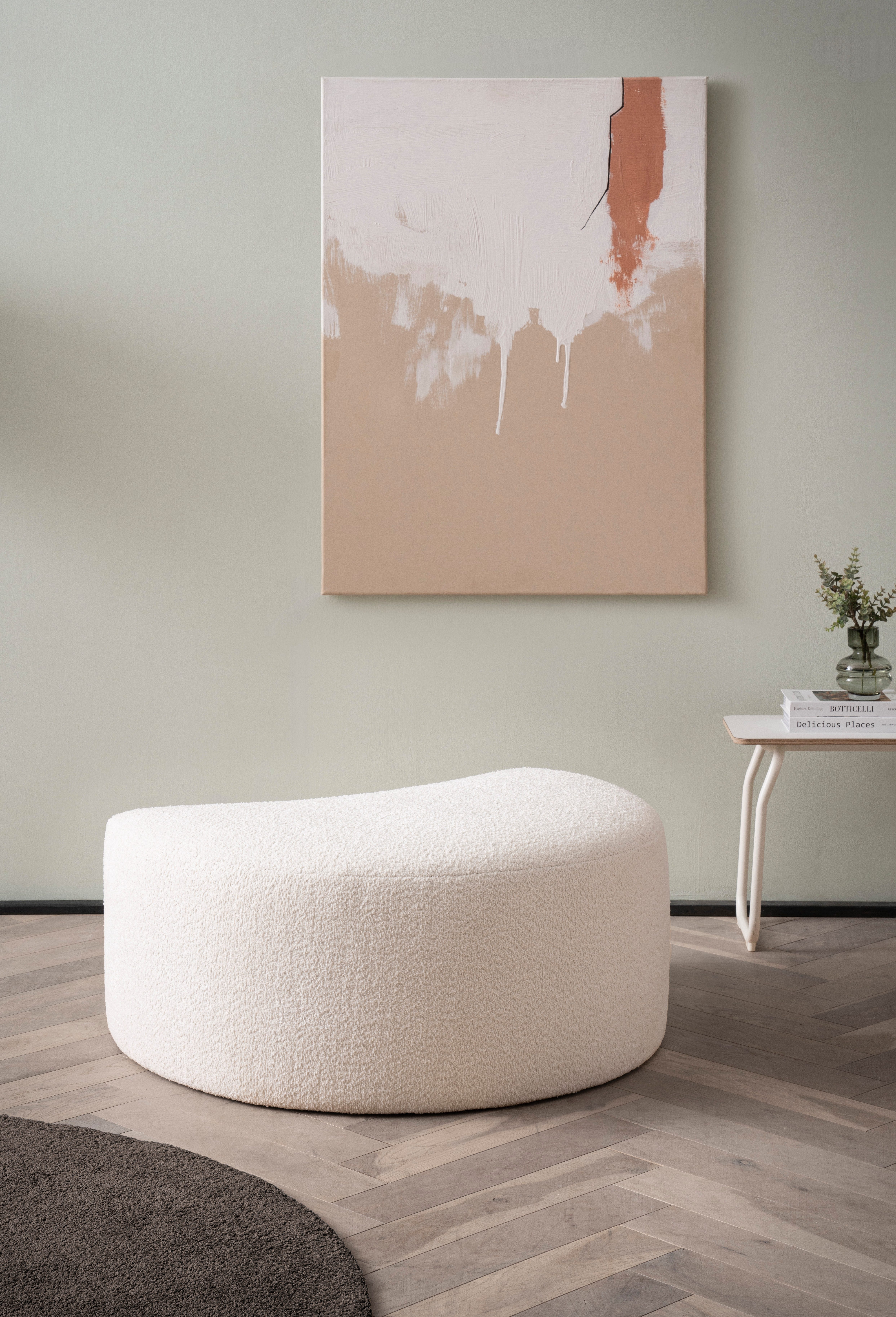 LeGer Home by Lena Gercke Hocker Isalie, in modernen Farben und verschiedenen Stoffen, gepolstert, kombinierbar mit XXL-Sessel ISALIE